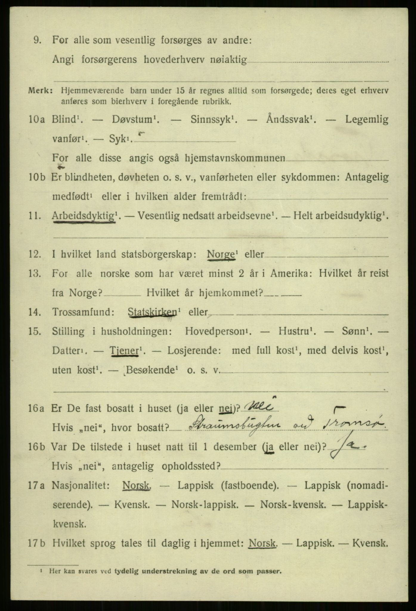 SATØ, Folketelling 1920 for 1914 Trondenes herred, 1920, s. 16463