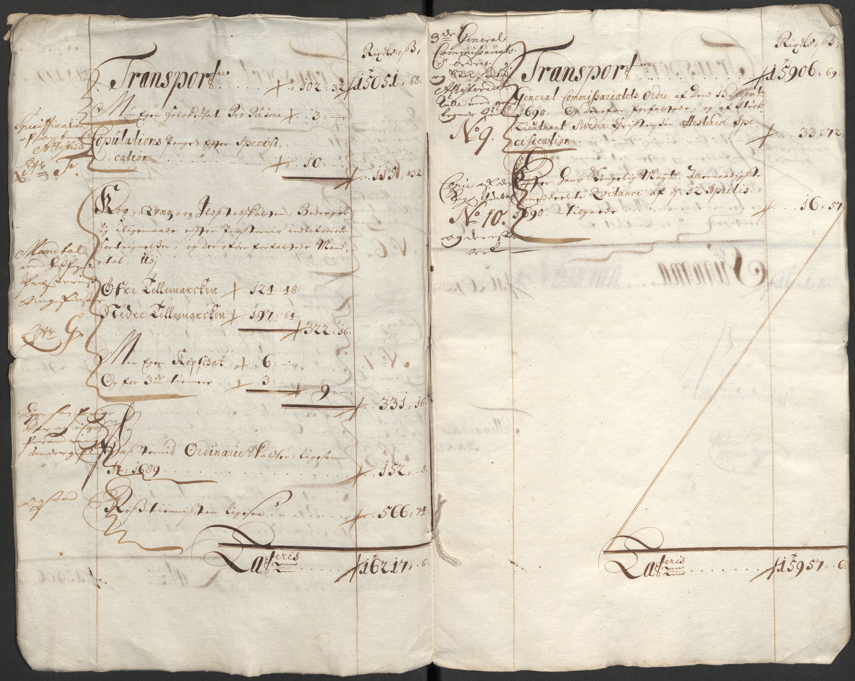 Rentekammeret inntil 1814, Reviderte regnskaper, Fogderegnskap, RA/EA-4092/R35/L2089: Fogderegnskap Øvre og Nedre Telemark, 1690-1692, s. 7