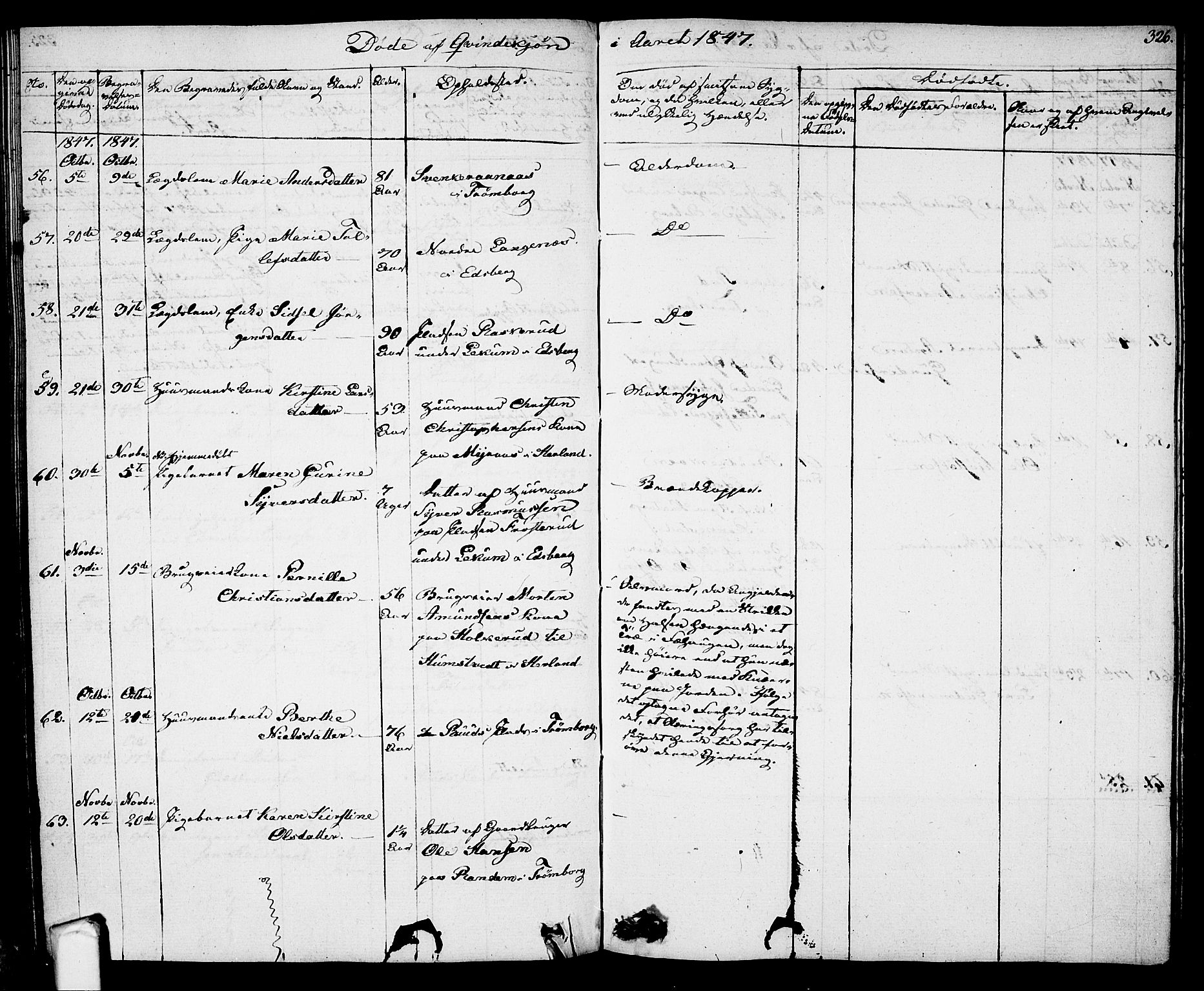 Eidsberg prestekontor Kirkebøker, AV/SAO-A-10905/F/Fa/L0008: Ministerialbok nr. I 8, 1832-1848, s. 326