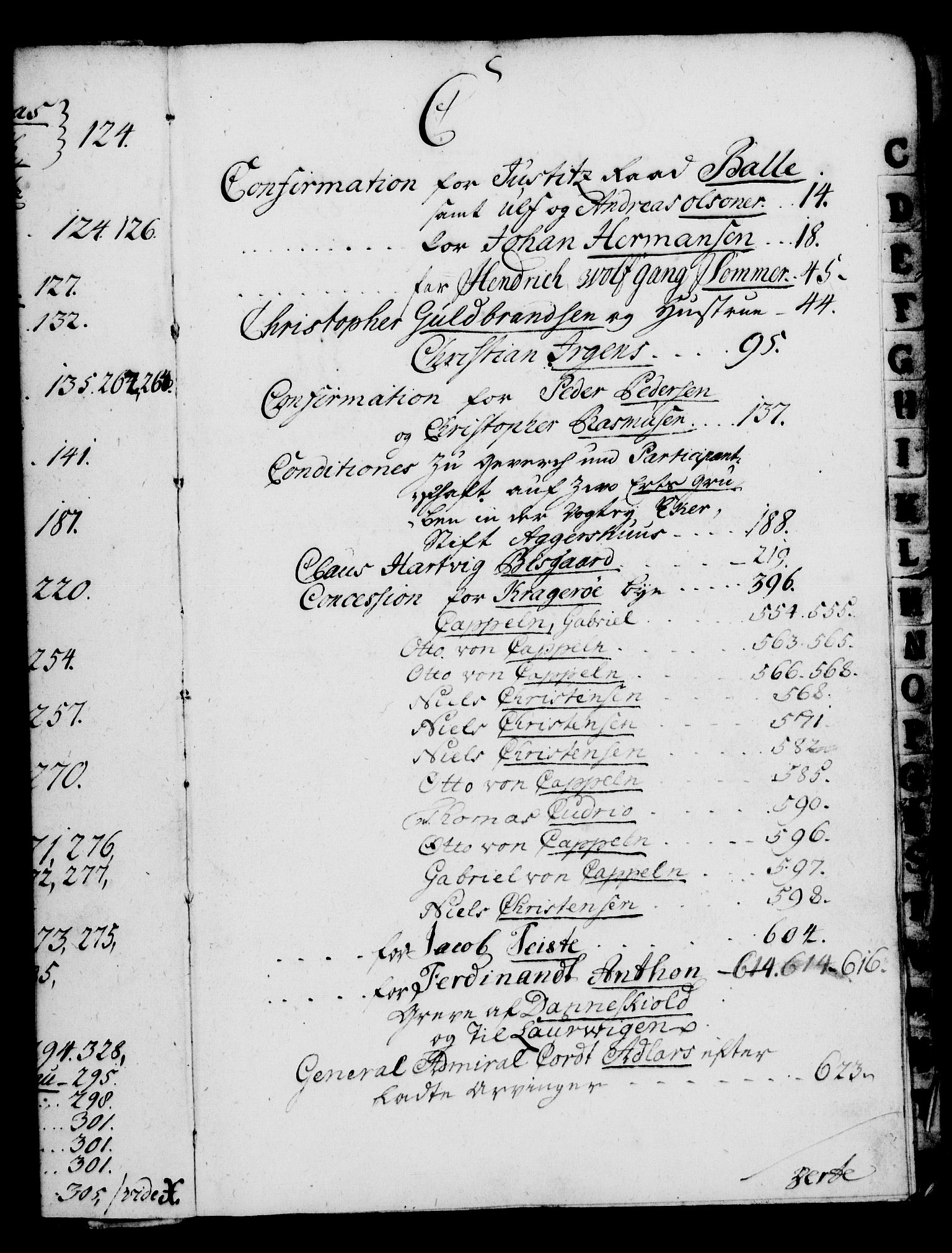 Rentekammeret, Kammerkanselliet, RA/EA-3111/G/Gg/Gga/L0004: Norsk ekspedisjonsprotokoll med register (merket RK 53.4), 1734-1741