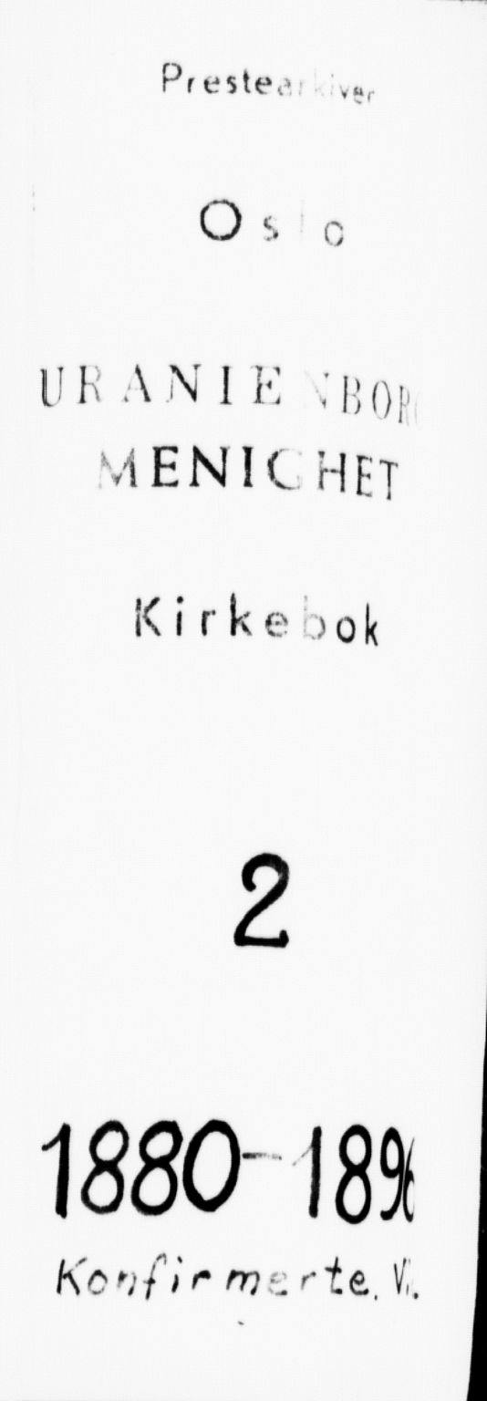 Uranienborg prestekontor Kirkebøker, SAO/A-10877/F/Fa/L0002: Ministerialbok nr. 2, 1880-1896