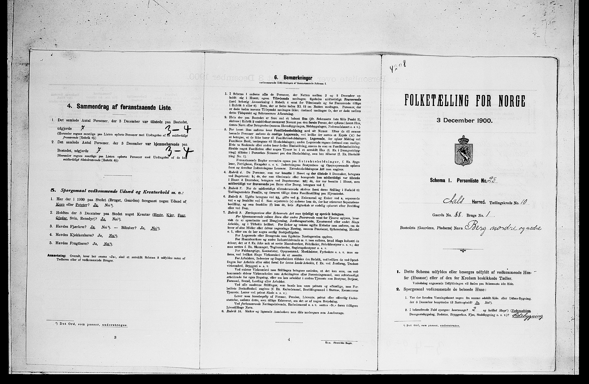 RA, Folketelling 1900 for 0619 Ål herred, 1900, s. 844