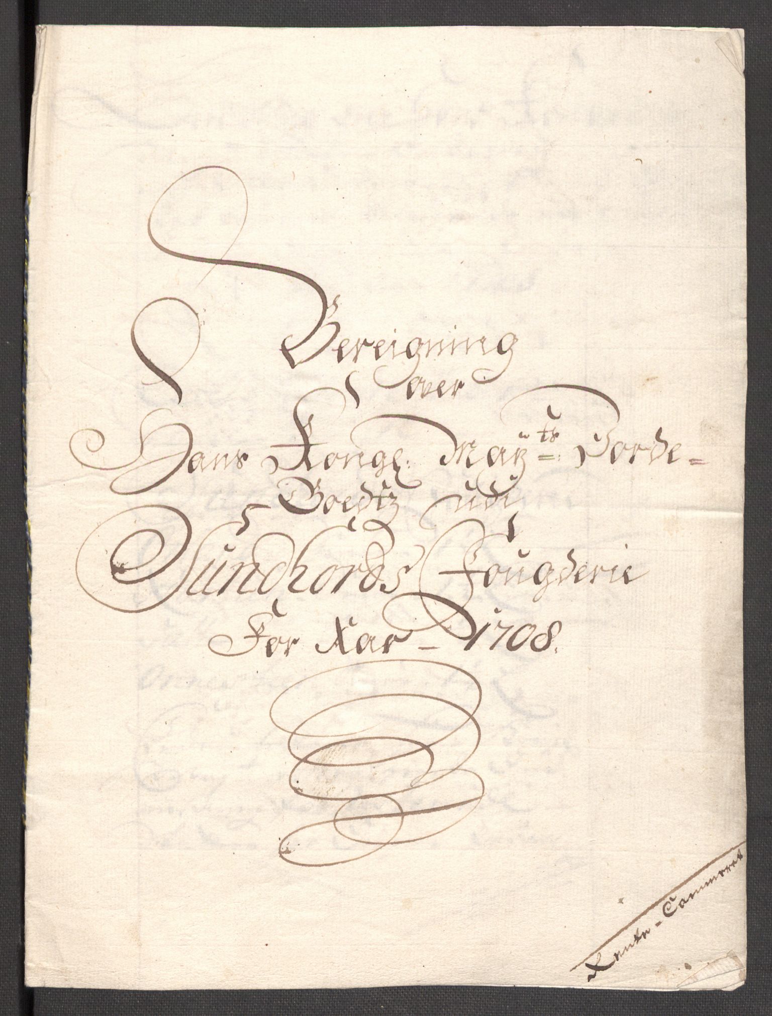 Rentekammeret inntil 1814, Reviderte regnskaper, Fogderegnskap, RA/EA-4092/R48/L2985: Fogderegnskap Sunnhordland og Hardanger, 1708, s. 25