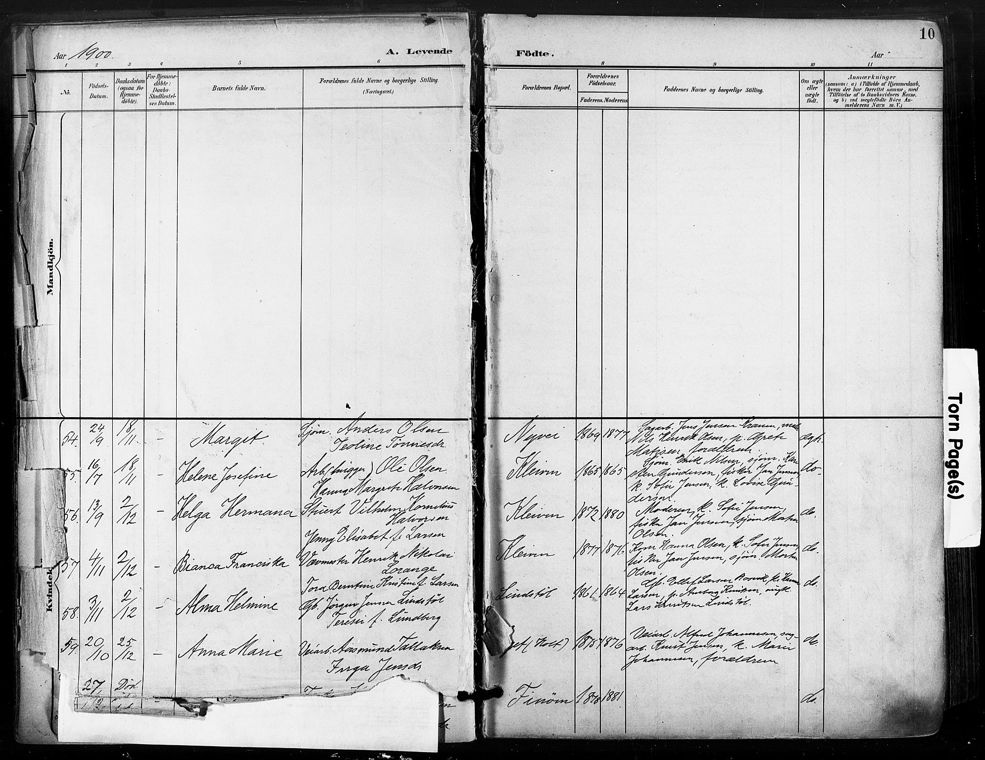 Søndeled sokneprestkontor, AV/SAK-1111-0038/F/Fa/L0006: Ministerialbok nr. A 6, 1900-1922, s. 10