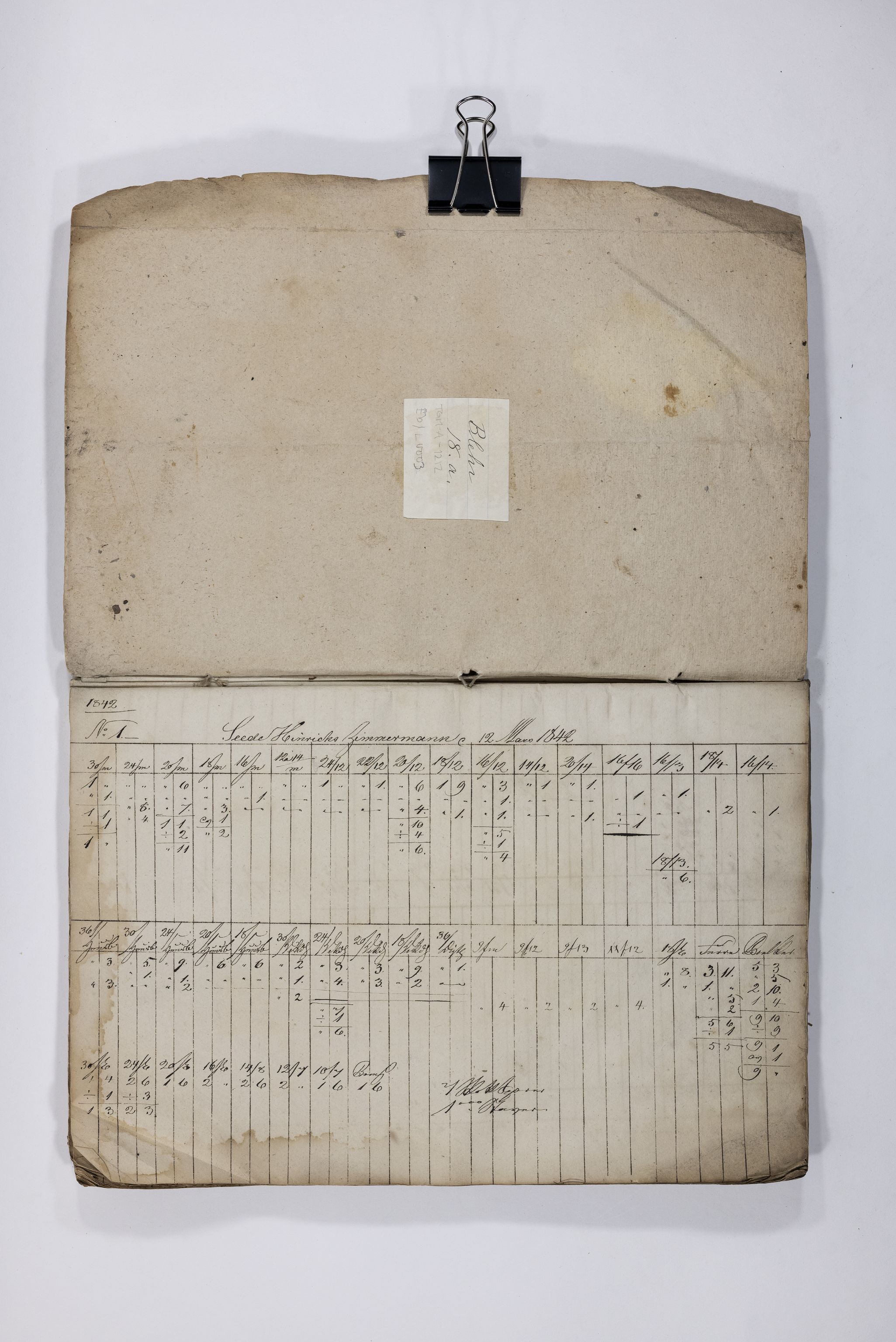 Blehr/ Kjellestad, TEMU/TGM-A-1212/E/Eb/L0003: Ladnings Liste, 1842, s. 2