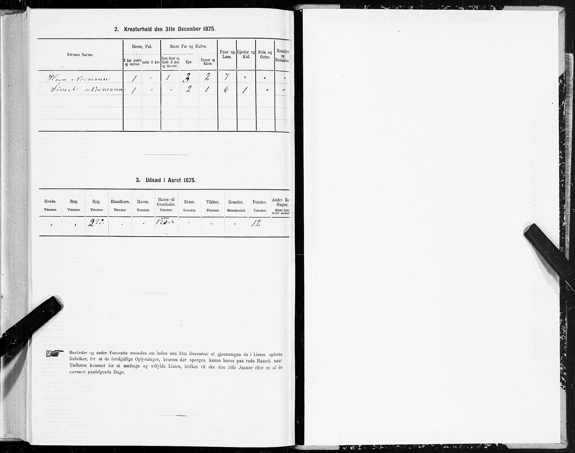 SAT, Folketelling 1875 for 1849P Hamarøy prestegjeld, 1875