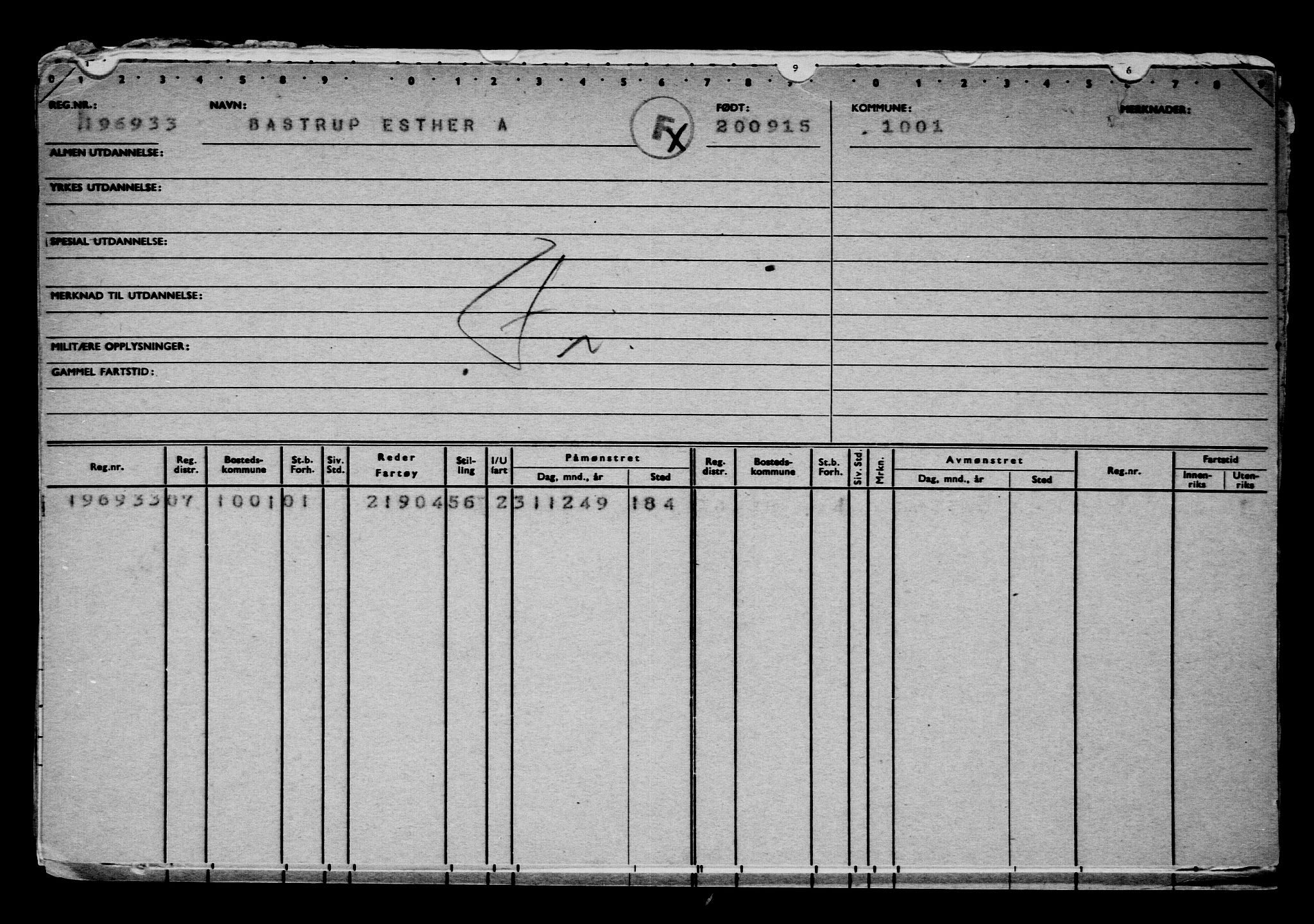 Direktoratet for sjømenn, AV/RA-S-3545/G/Gb/L0133: Hovedkort, 1915, s. 195