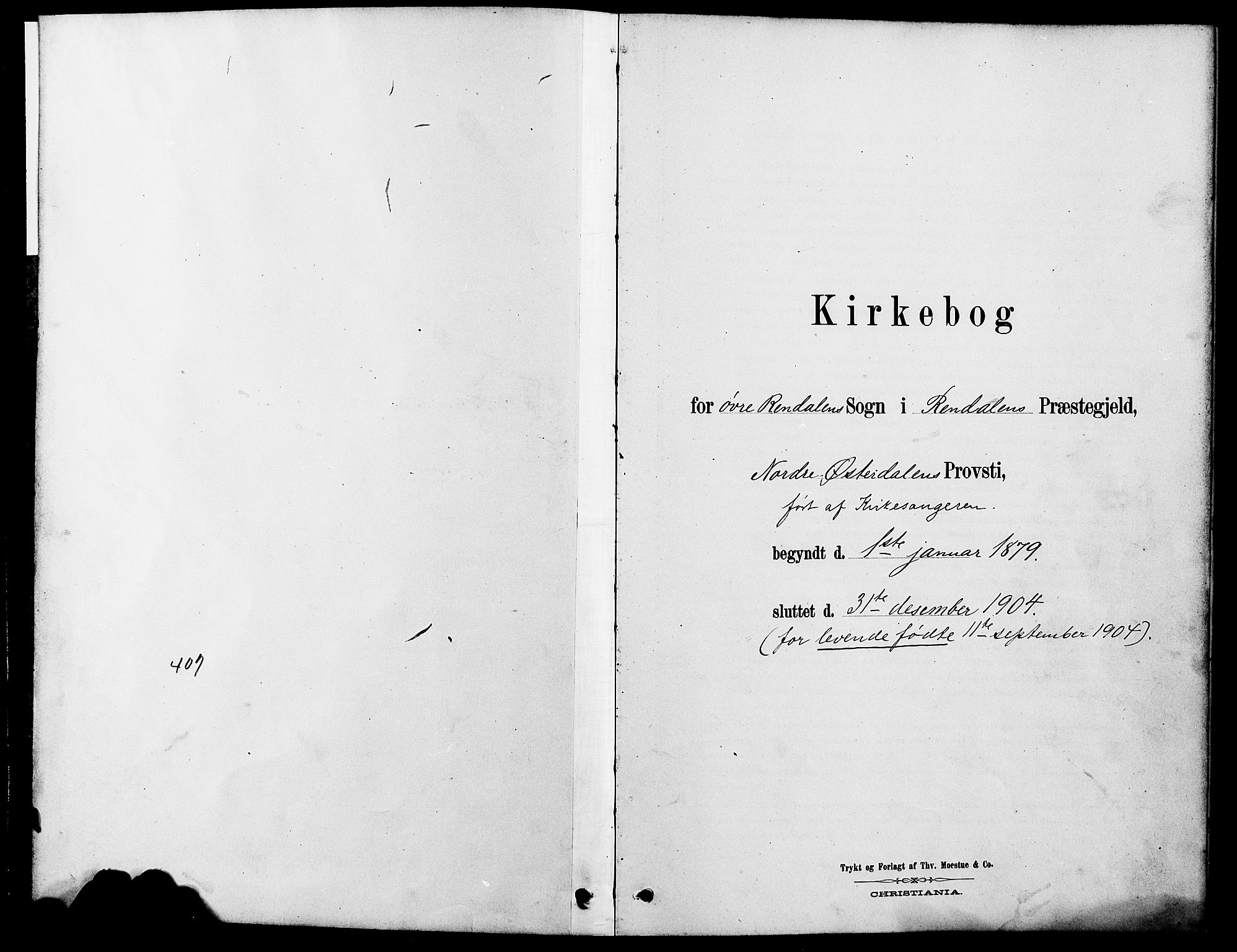 Rendalen prestekontor, SAH/PREST-054/H/Ha/Hab/L0003: Klokkerbok nr. 3, 1879-1904