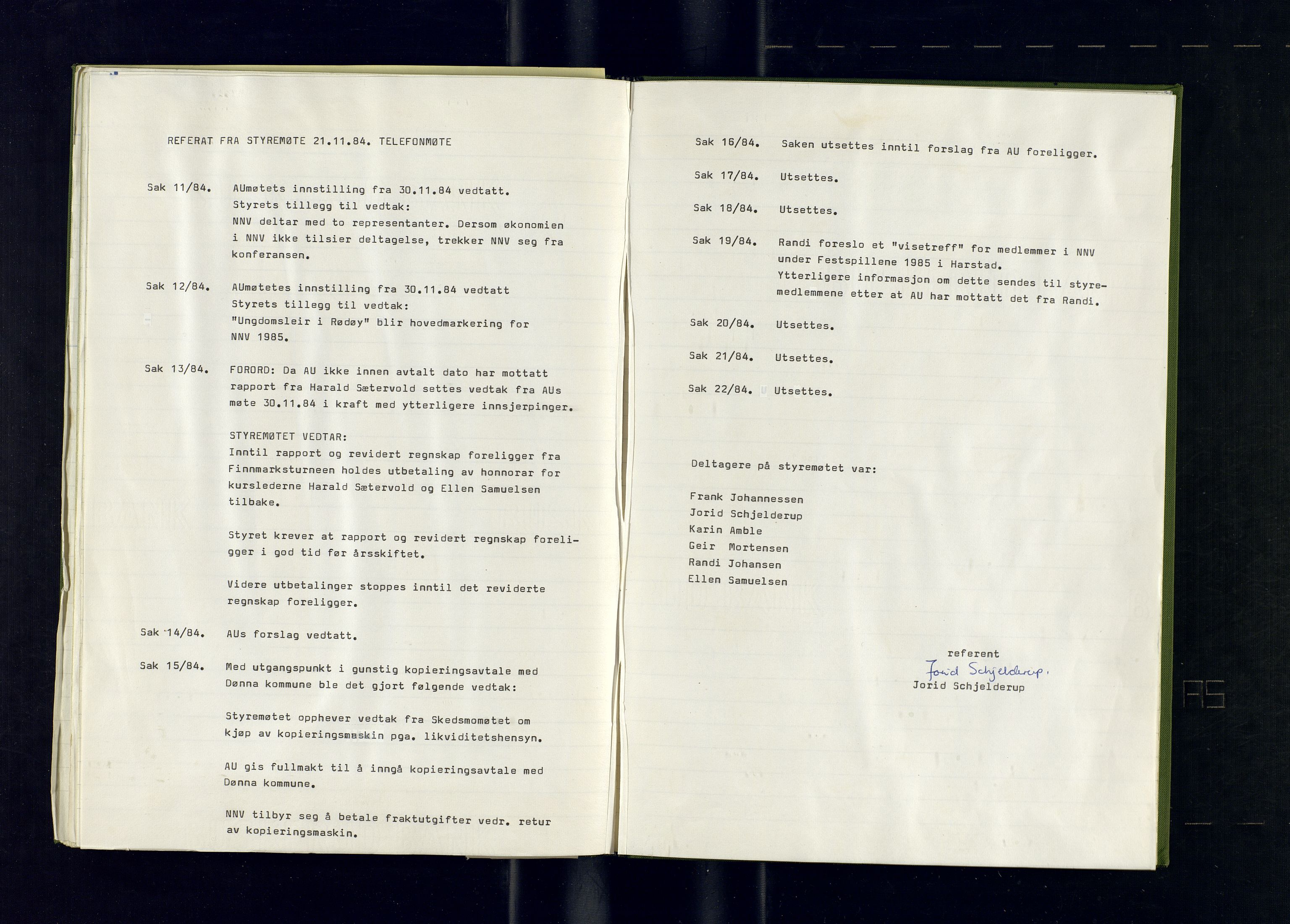 Nordnorsk Viseforum, AV/SATØ-P-0746/A/L0001: Møteprotokoll - styre- og årsmøter, 1979-1984