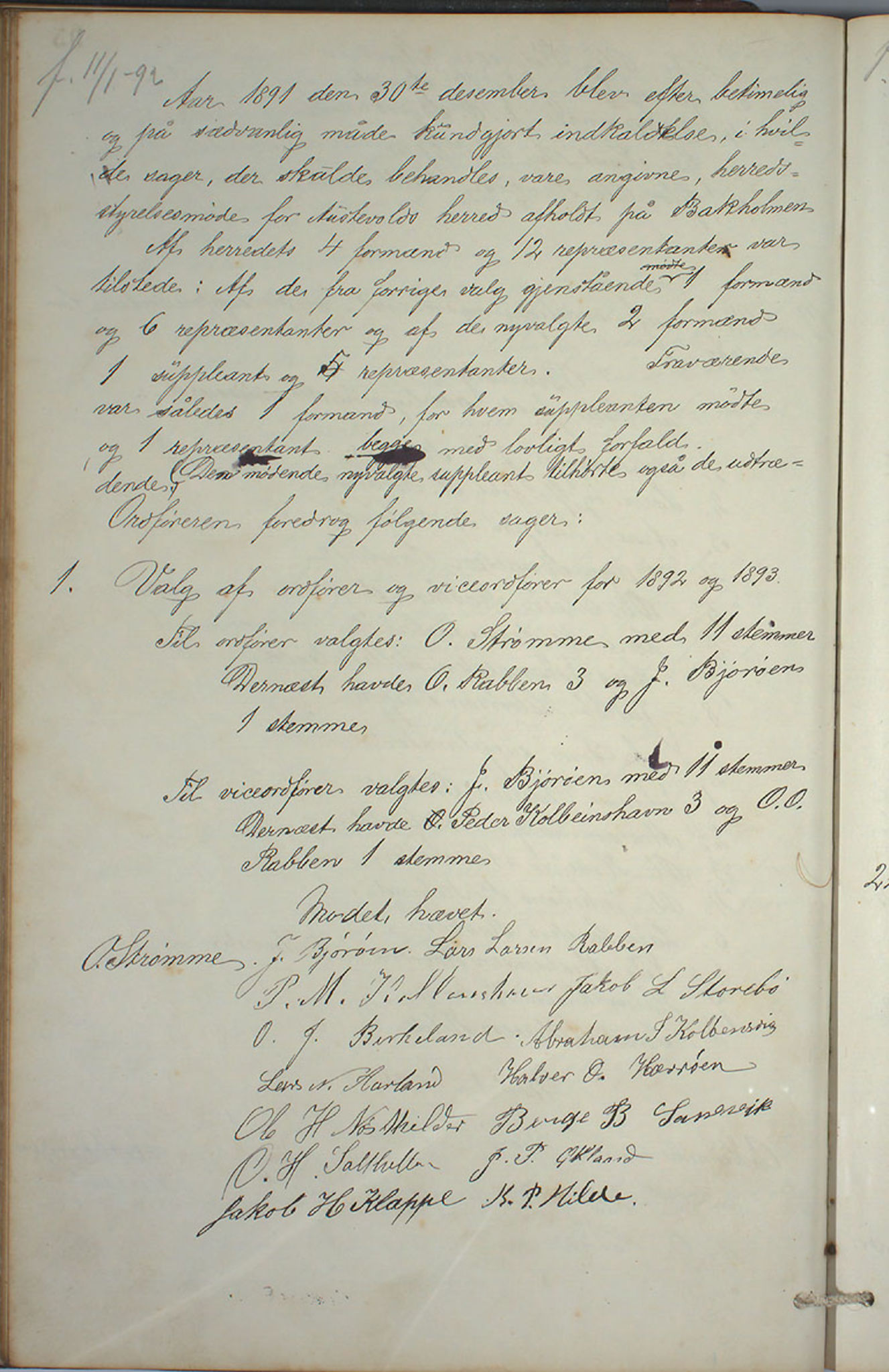 Austevoll kommune. Formannskapet, IKAH/1244-021/A/Aa/L0001: Forhandlingsprotokoll for heradstyret, 1886-1900, s. 193