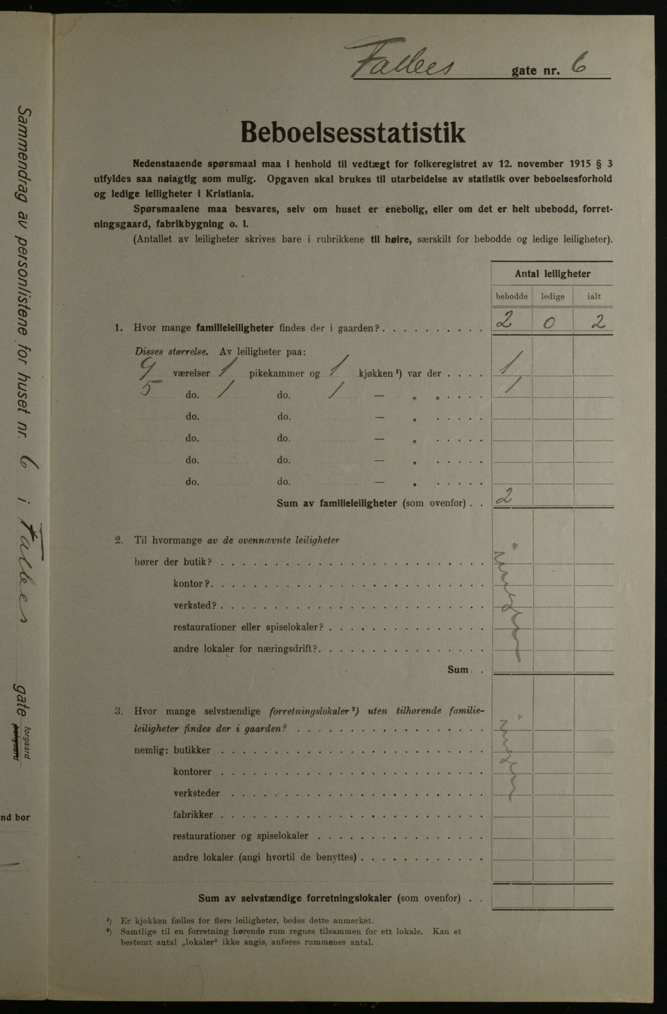 OBA, Kommunal folketelling 1.12.1923 for Kristiania, 1923, s. 26162