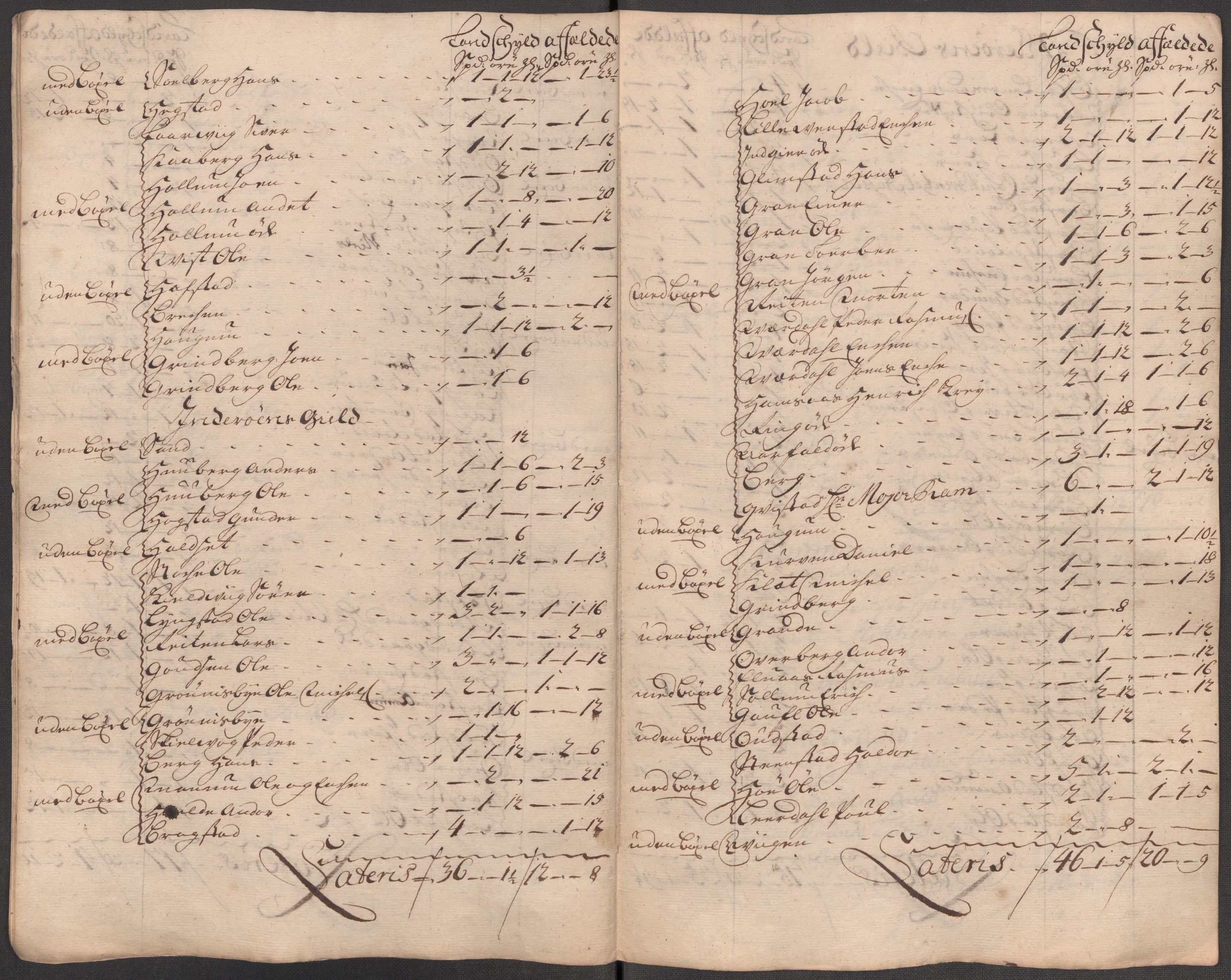 Rentekammeret inntil 1814, Reviderte regnskaper, Fogderegnskap, AV/RA-EA-4092/R63/L4323: Fogderegnskap Inderøy, 1715, s. 222