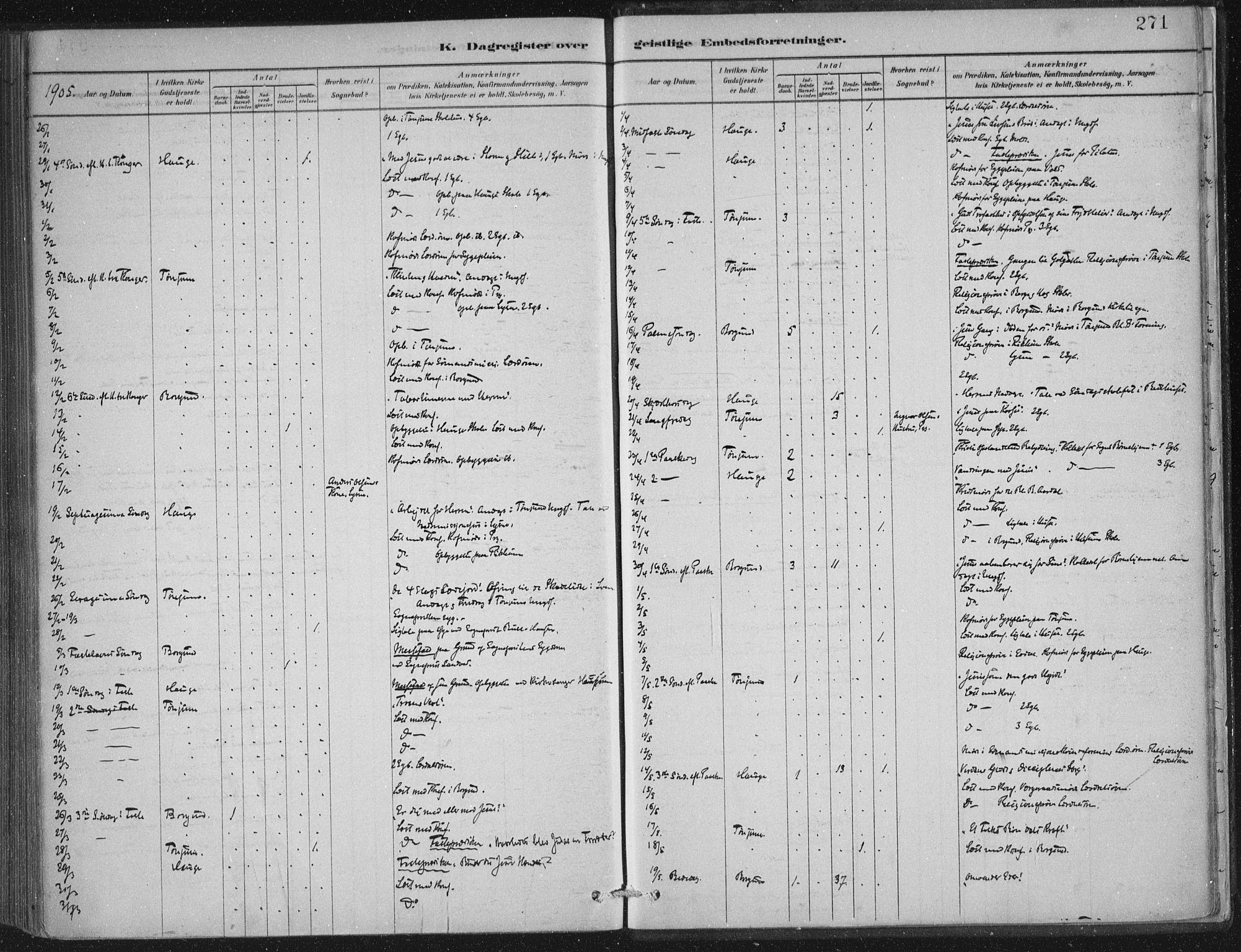 Lærdal sokneprestembete, AV/SAB-A-81201: Ministerialbok nr. D  1, 1878-1908, s. 271