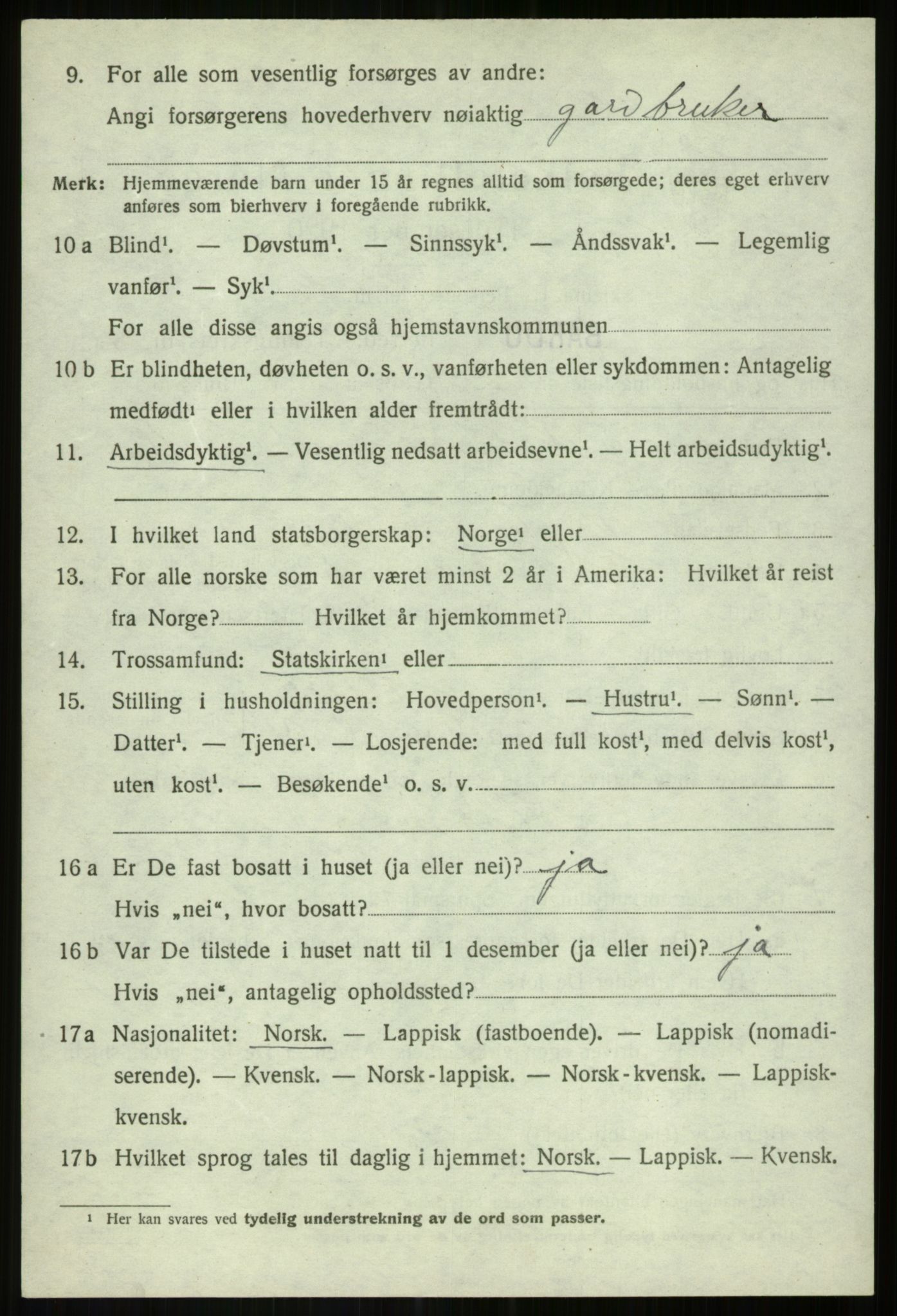 SATØ, Folketelling 1920 for 1922 Bardu herred, 1920, s. 3498