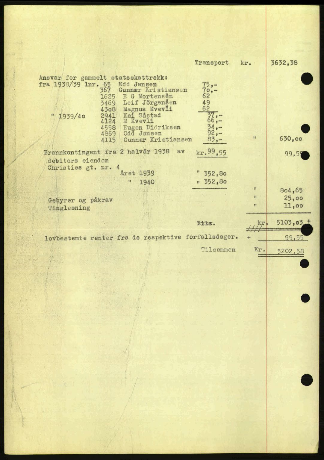 Moss sorenskriveri, SAO/A-10168: Pantebok nr. B10, 1940-1941, Dagboknr: 1557/1940