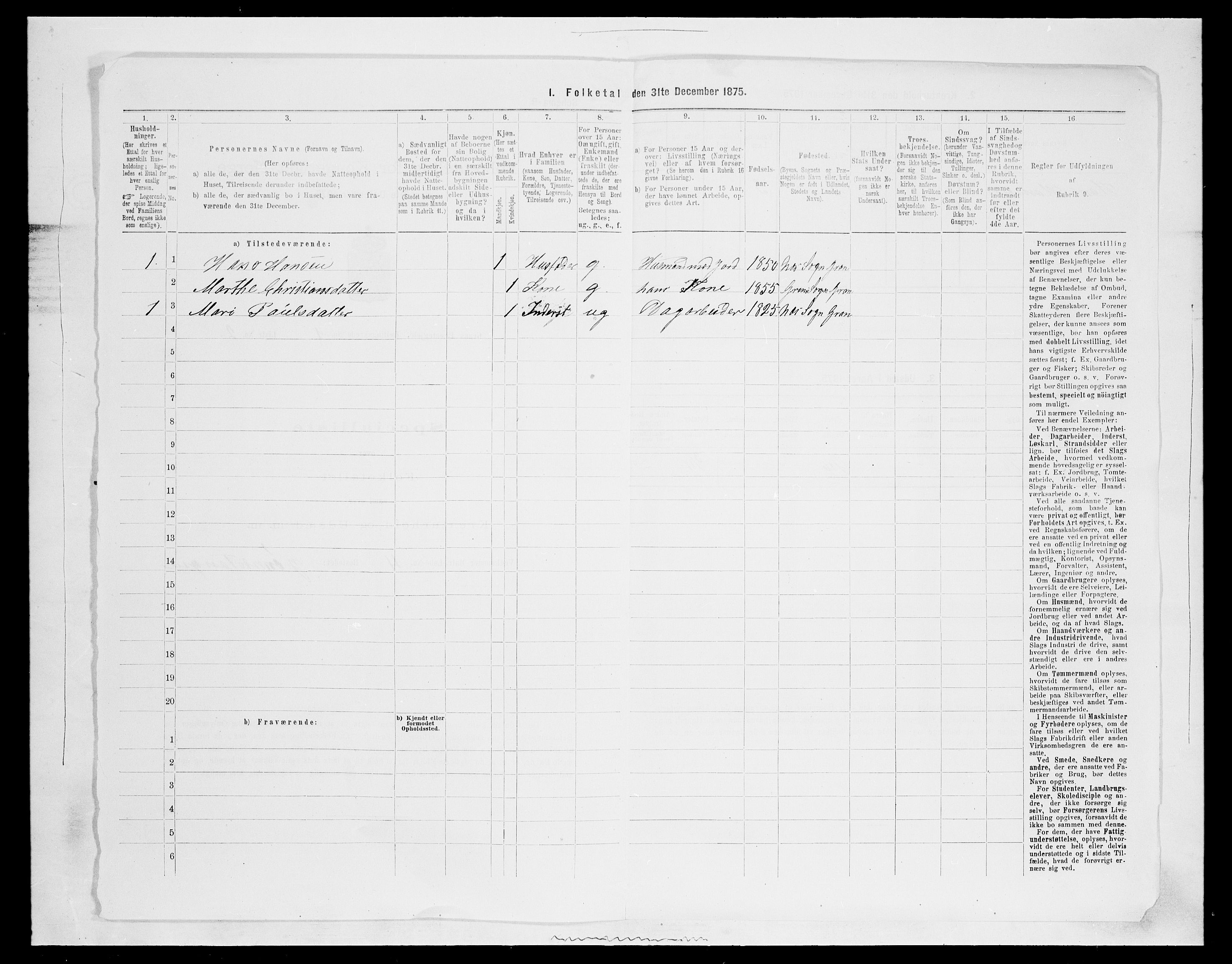 SAH, Folketelling 1875 for 0534P Gran prestegjeld, 1875, s. 146