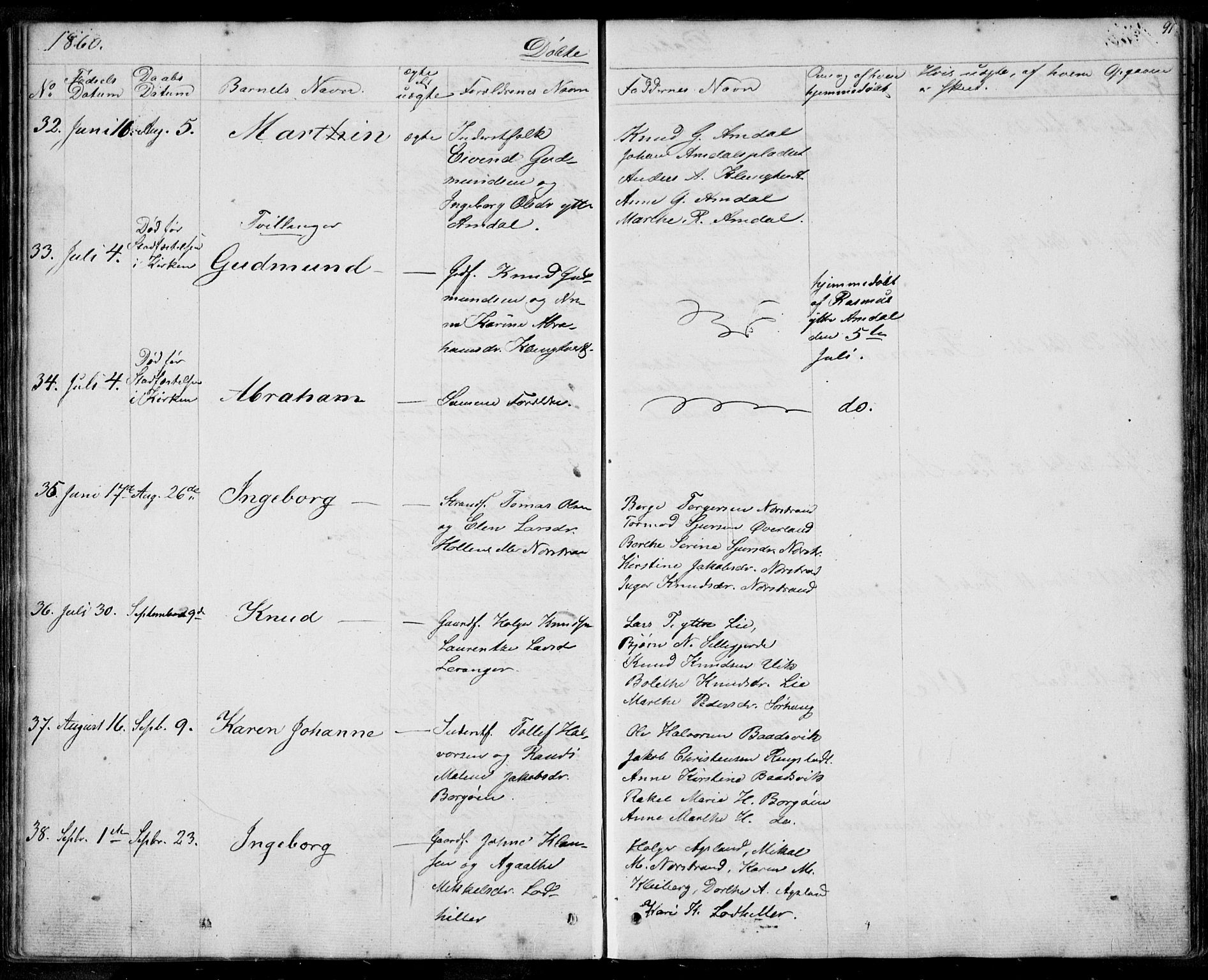Nedstrand sokneprestkontor, SAST/A-101841/01/IV: Ministerialbok nr. A 8, 1839-1860, s. 91