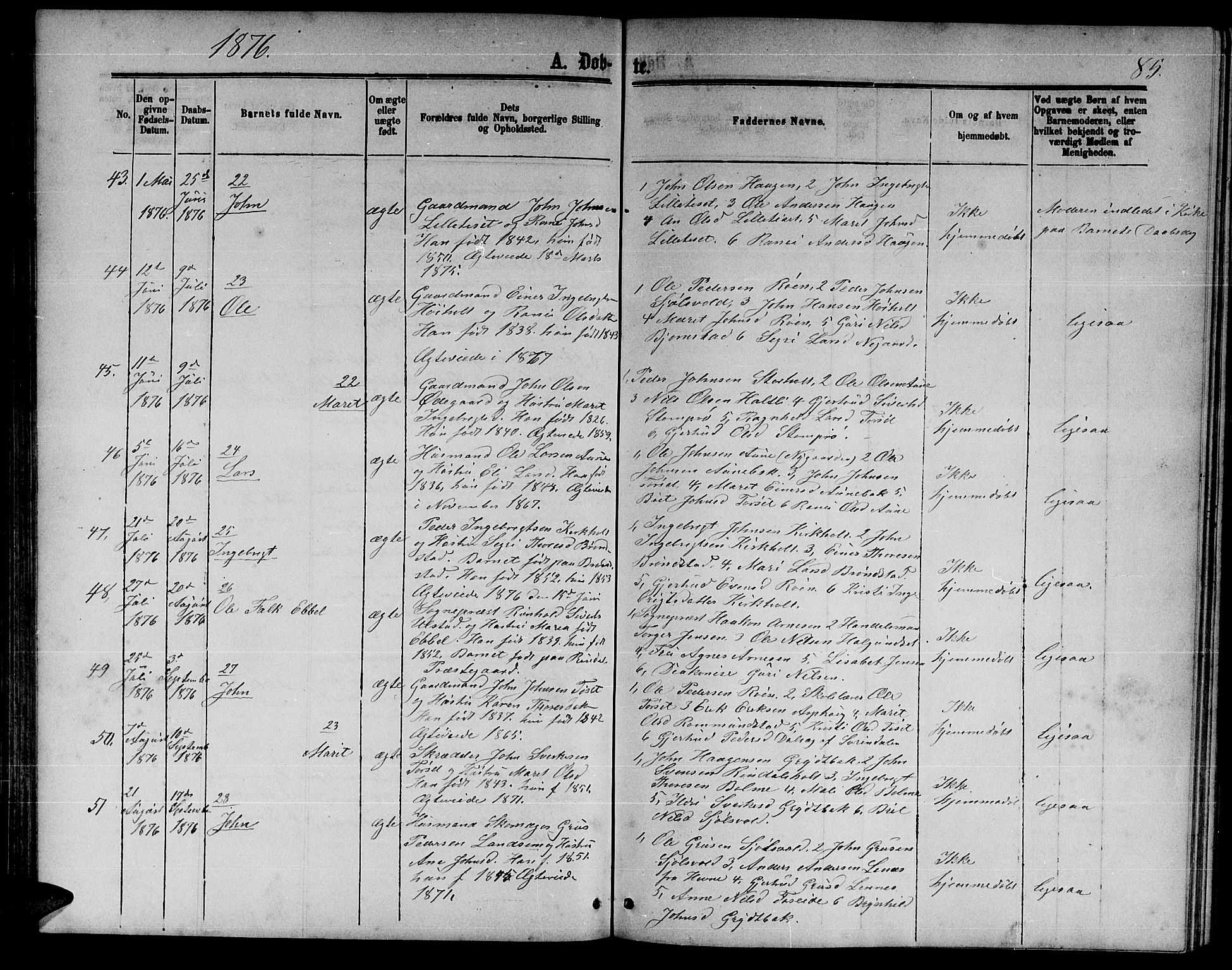 Ministerialprotokoller, klokkerbøker og fødselsregistre - Møre og Romsdal, AV/SAT-A-1454/598/L1076: Klokkerbok nr. 598C01, 1867-1878, s. 85