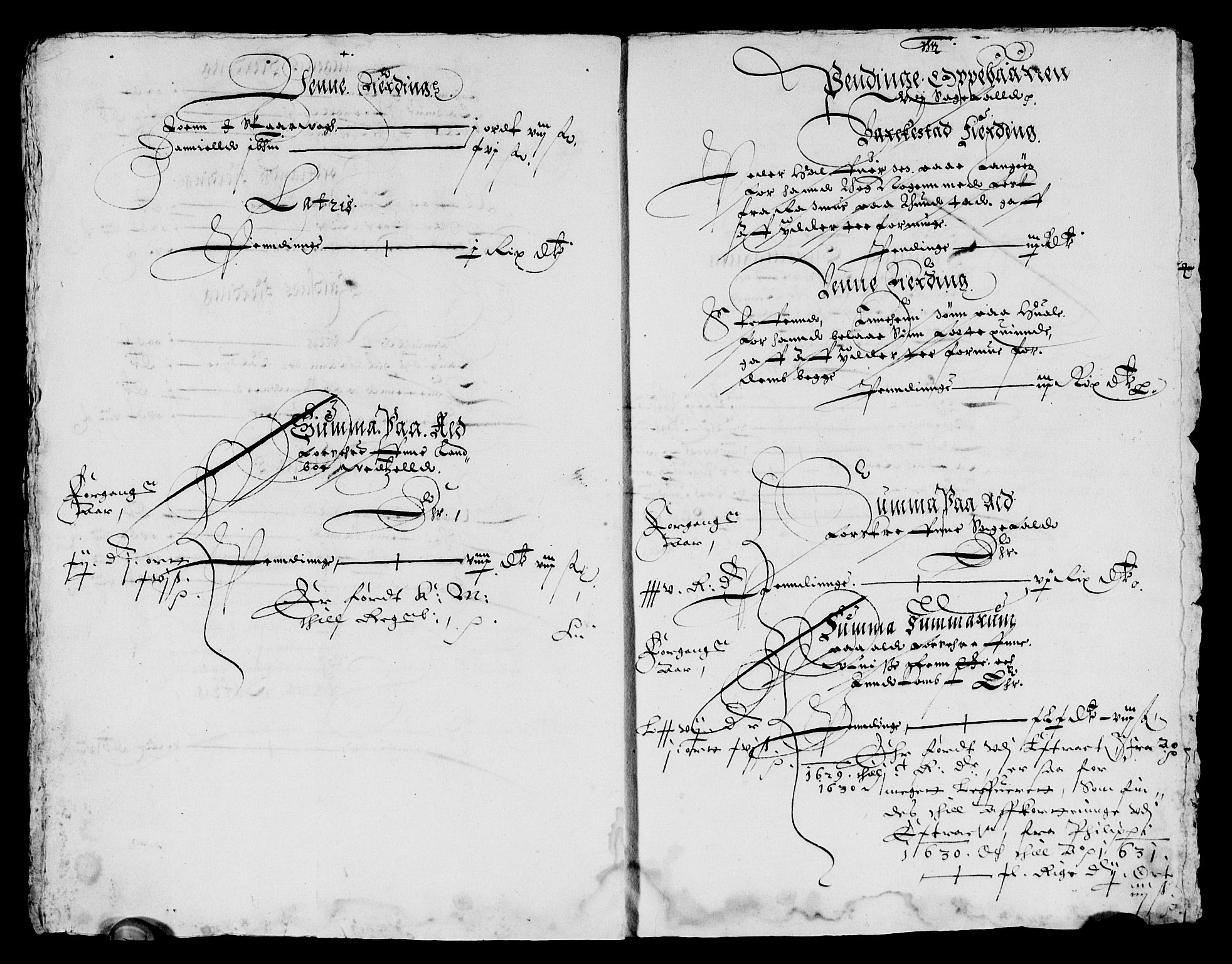 Rentekammeret inntil 1814, Reviderte regnskaper, Lensregnskaper, AV/RA-EA-5023/R/Rb/Rbz/L0022: Nordlandenes len, 1629-1631