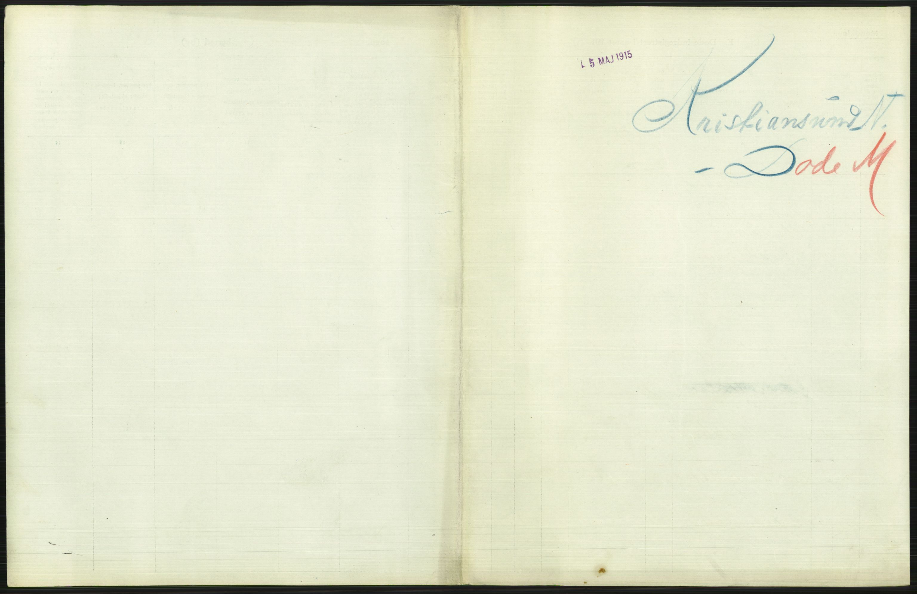 Statistisk sentralbyrå, Sosiodemografiske emner, Befolkning, AV/RA-S-2228/D/Df/Dfb/Dfbd/L0037: Romsdals amt: Døde. Bygder og byer., 1914, s. 23