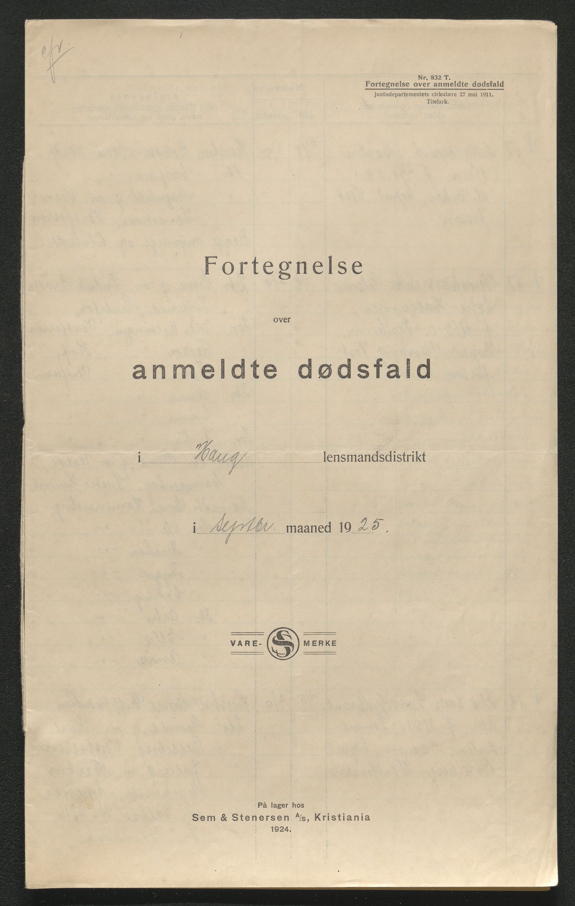 Eiker, Modum og Sigdal sorenskriveri, SAKO/A-123/H/Ha/Hab/L0043: Dødsfallsmeldinger, 1925, s. 444