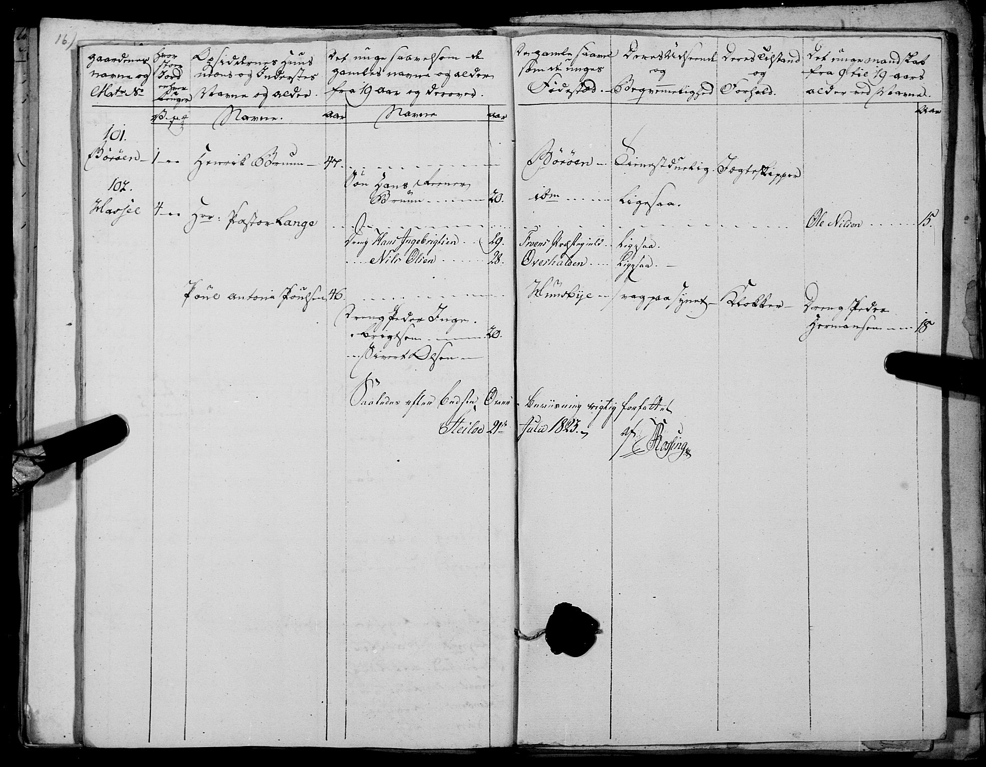 Fylkesmannen i Nordland, AV/SAT-A-0499/1.1/R/Ra/L0028: Innrulleringsmanntall for Hadsel (Kalsnes og Ulvøe fjerdinger), 1806-1836, s. 349