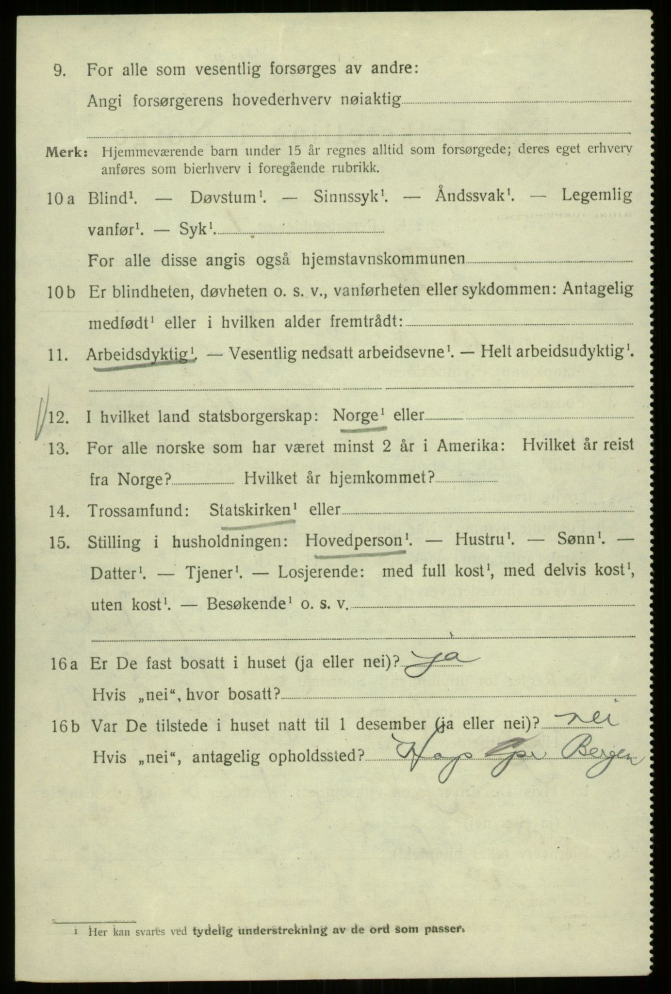 SAB, Folketelling 1920 for 1301 Bergen kjøpstad, 1920, s. 116671