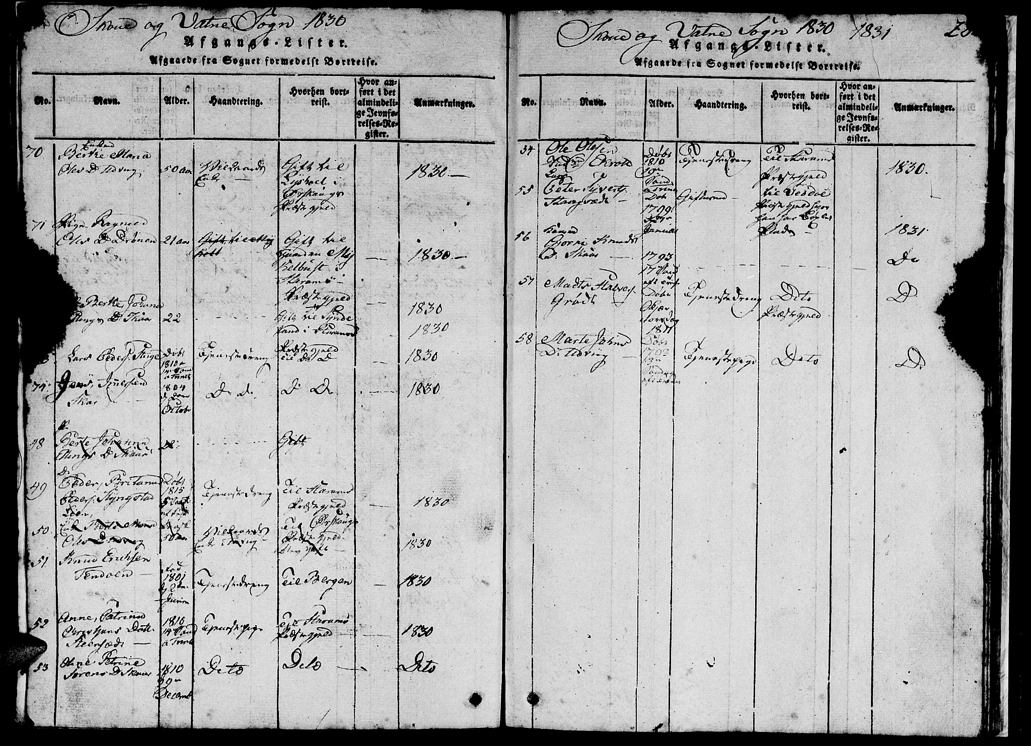 Ministerialprotokoller, klokkerbøker og fødselsregistre - Møre og Romsdal, AV/SAT-A-1454/524/L0360: Klokkerbok nr. 524C01, 1816-1830, s. 282