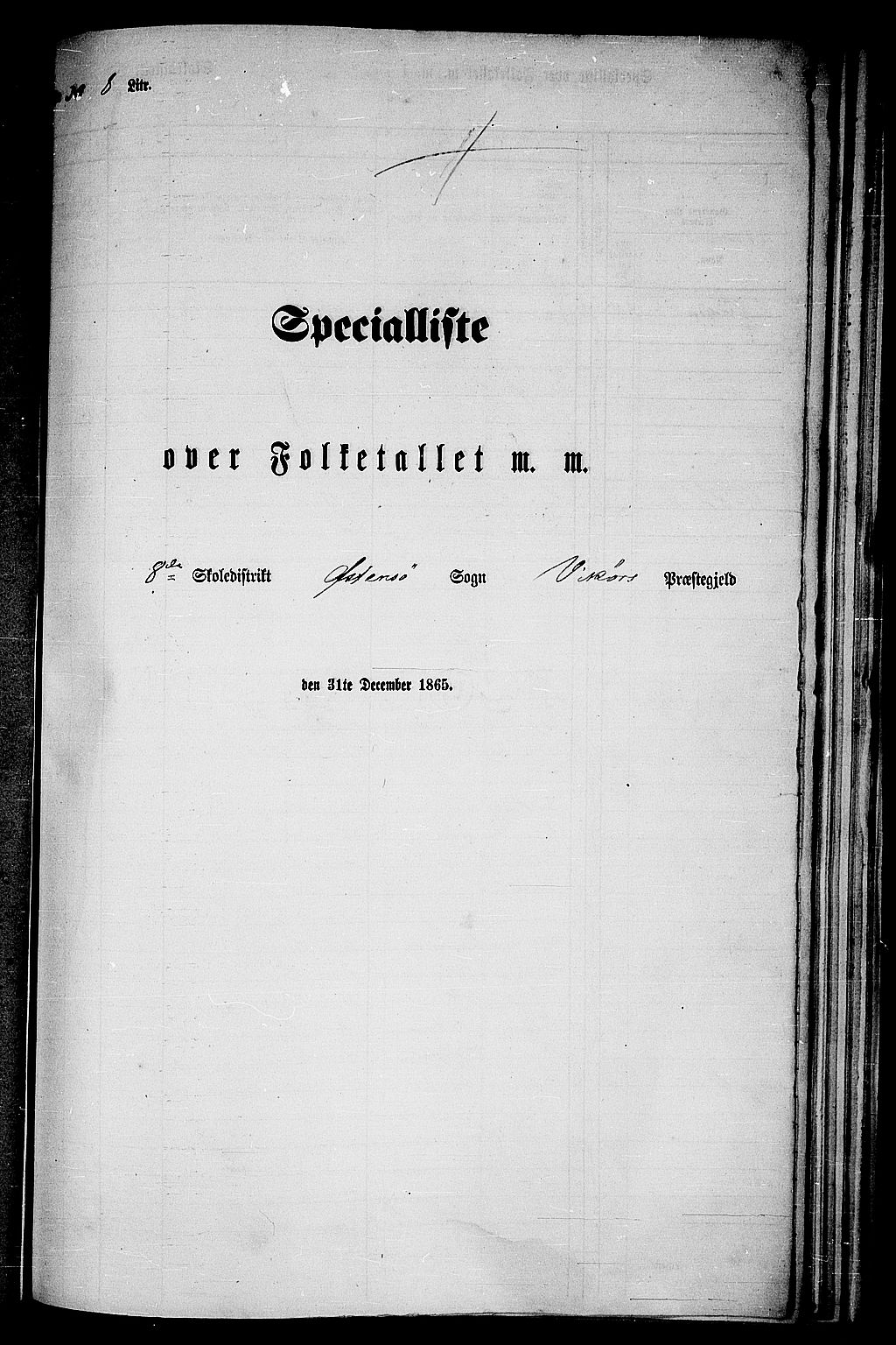 RA, Folketelling 1865 for 1238P Vikør prestegjeld, 1865, s. 112