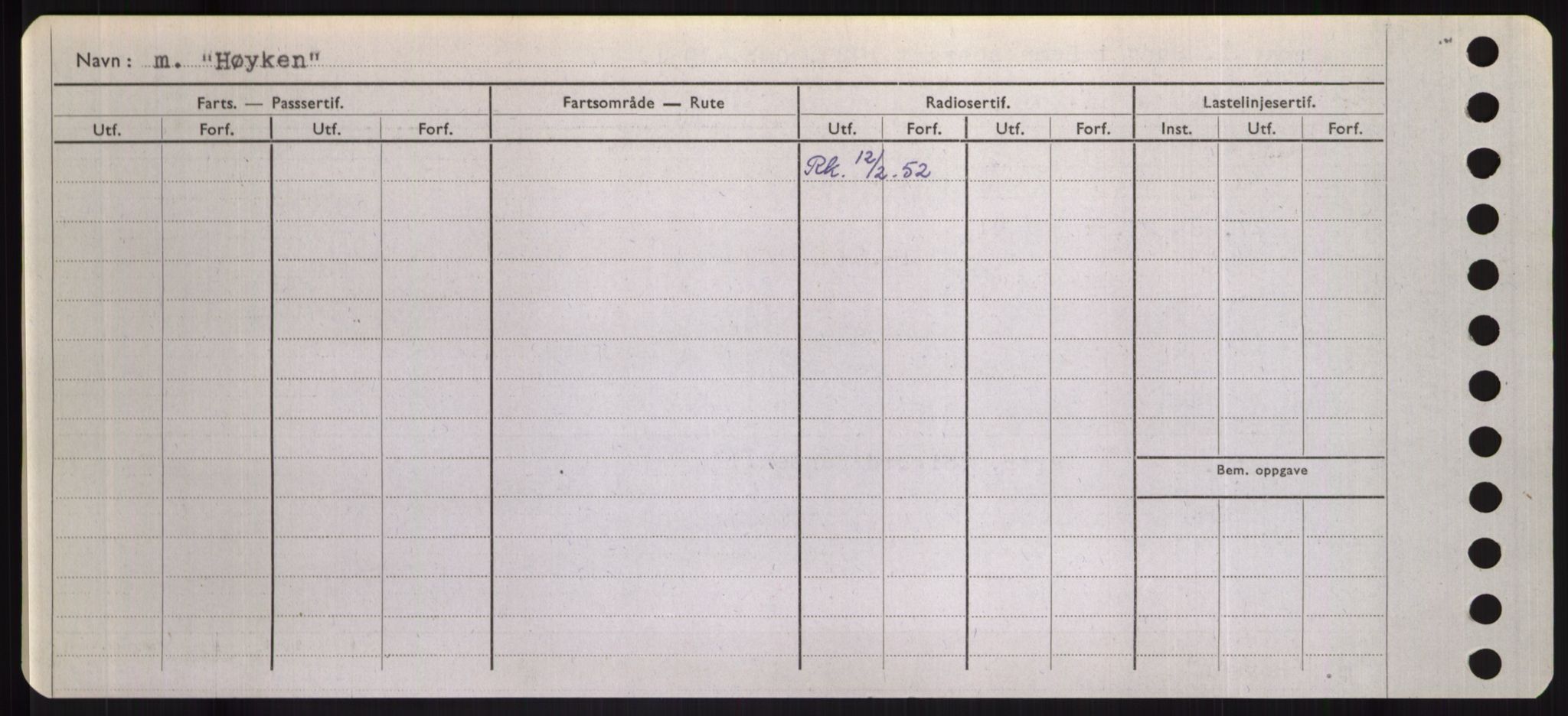 Sjøfartsdirektoratet med forløpere, Skipsmålingen, RA/S-1627/H/Hd/L0017: Fartøy, Holi-Hå, s. 532