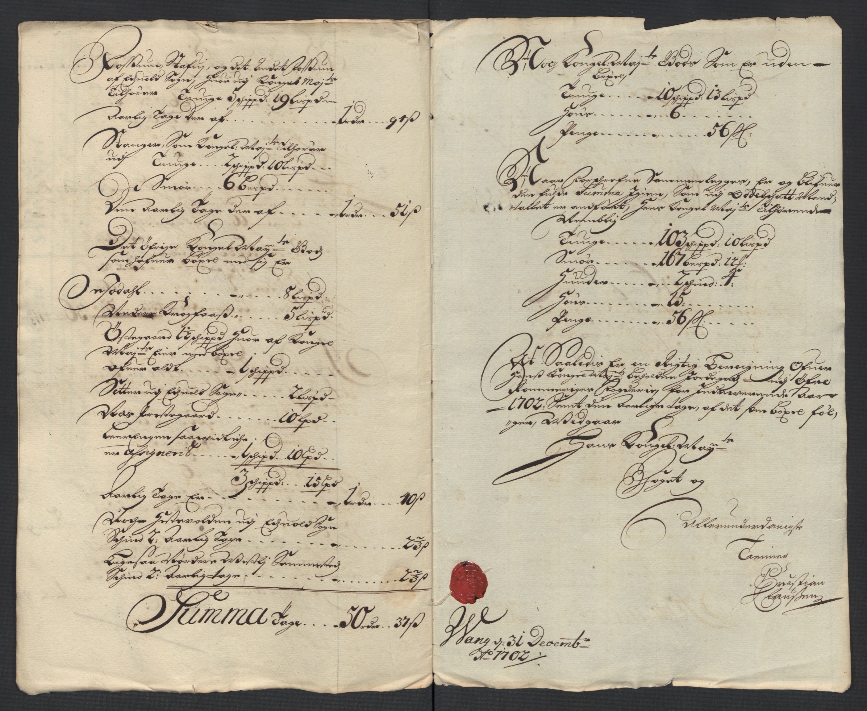 Rentekammeret inntil 1814, Reviderte regnskaper, Fogderegnskap, AV/RA-EA-4092/R12/L0714: Fogderegnskap Øvre Romerike, 1702, s. 23