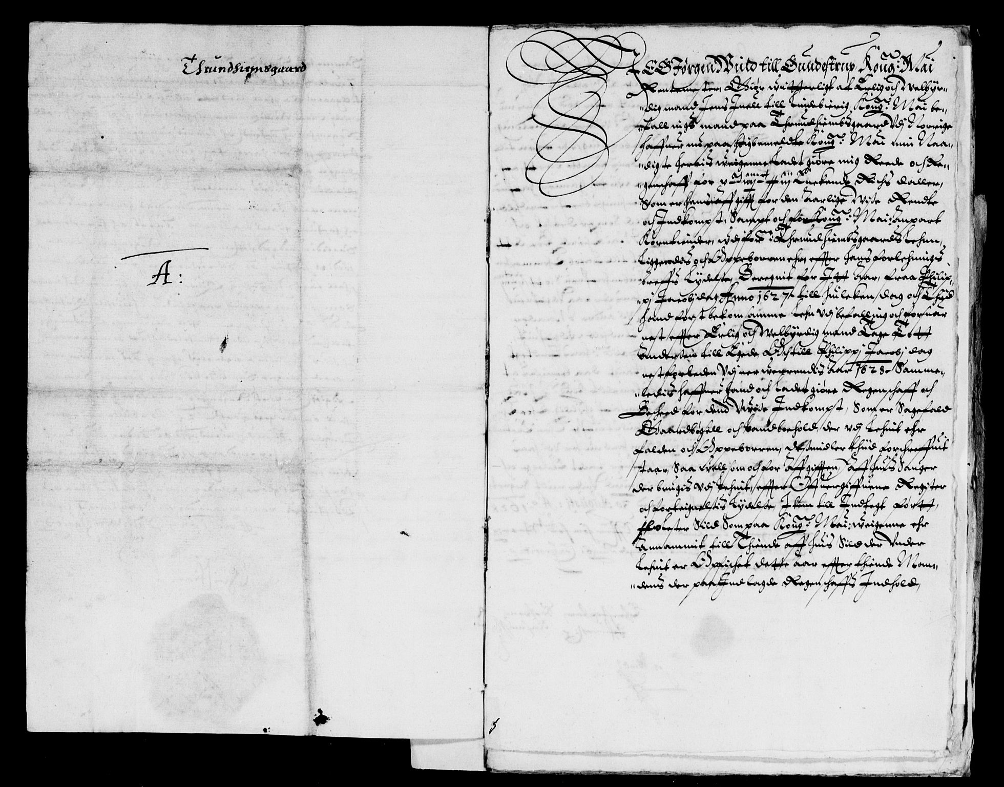 Rentekammeret inntil 1814, Reviderte regnskaper, Lensregnskaper, AV/RA-EA-5023/R/Rb/Rbw/L0039: Trondheim len, 1627-1629