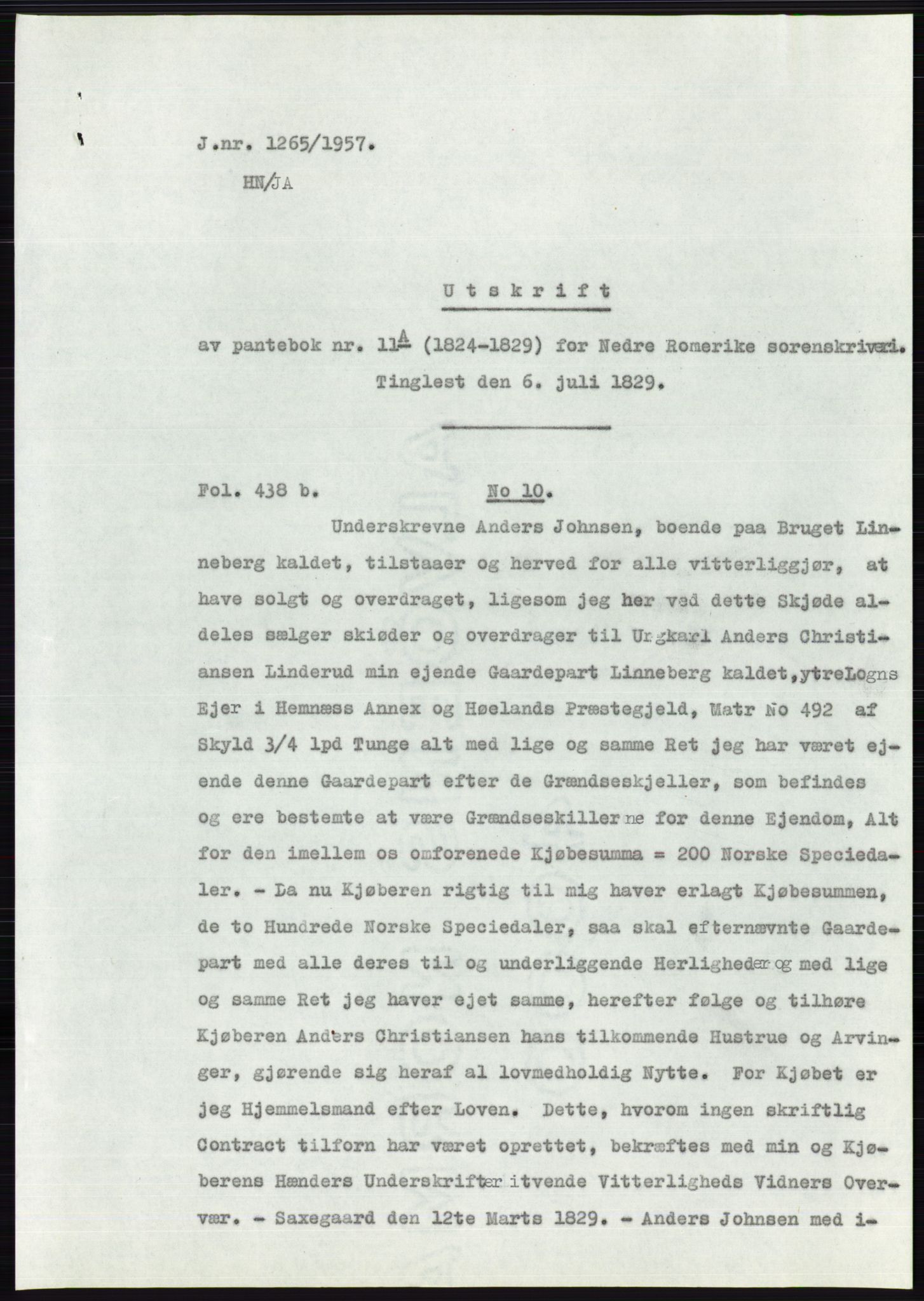 Statsarkivet i Oslo, SAO/A-10621/Z/Zd/L0007: Avskrifter, j.nr 804-1436/1957, 1957, s. 369