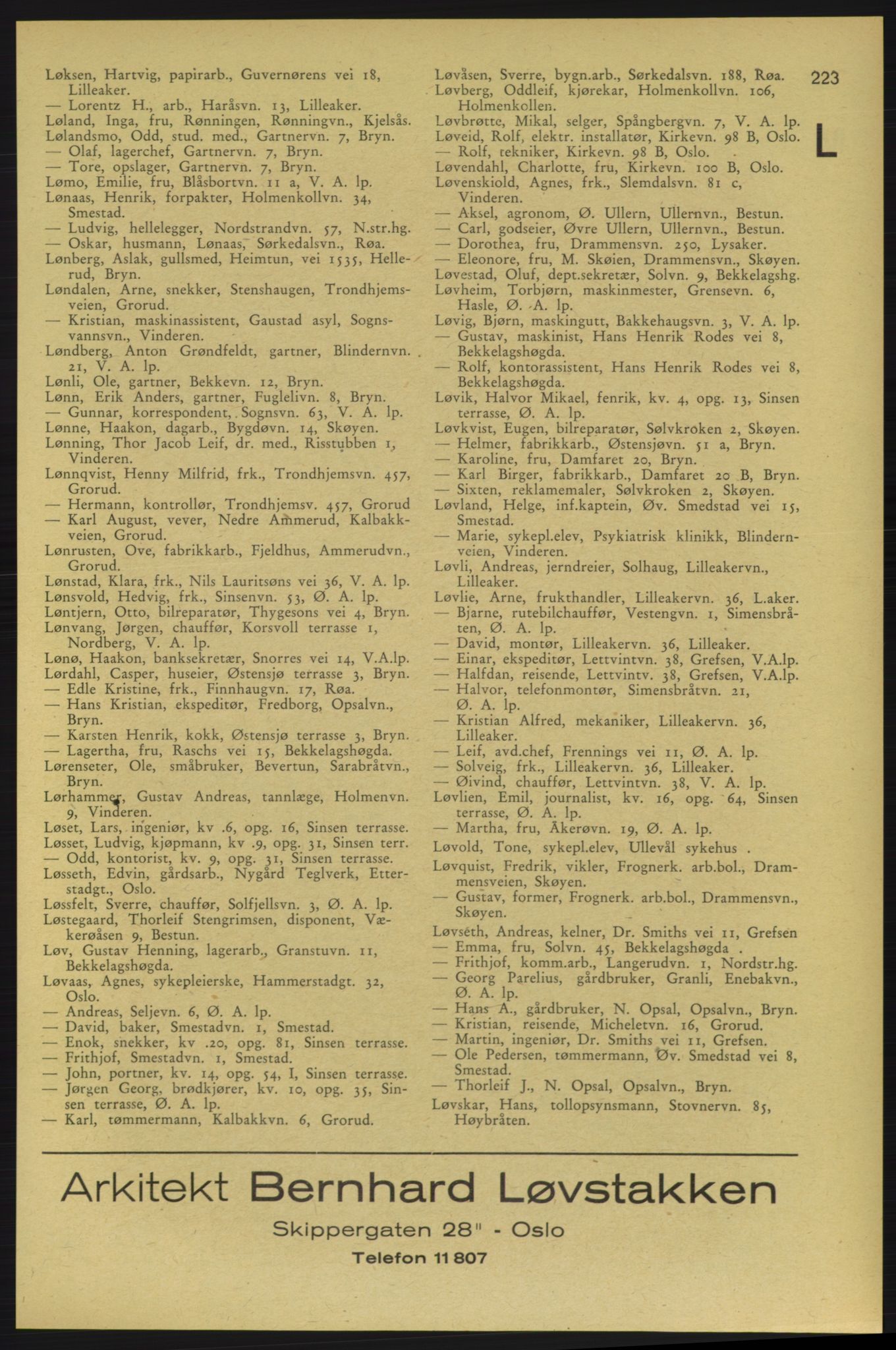 Aker adressebok/adressekalender, PUBL/001/A/006: Aker adressebok, 1937-1938, s. 223