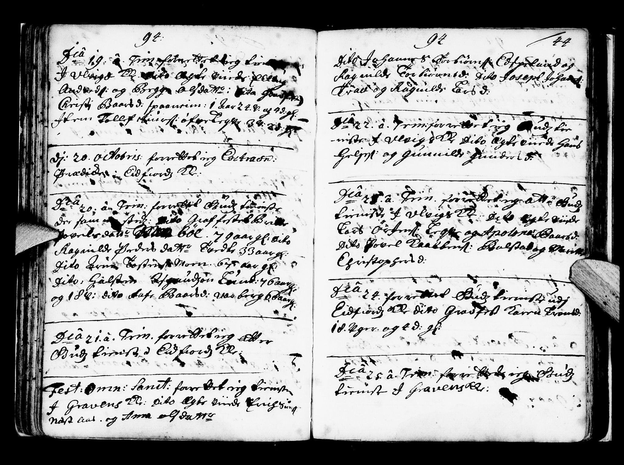 Ulvik sokneprestembete, AV/SAB-A-78801/H/Haa: Ministerialbok nr. A 2, 1689-1706, s. 44