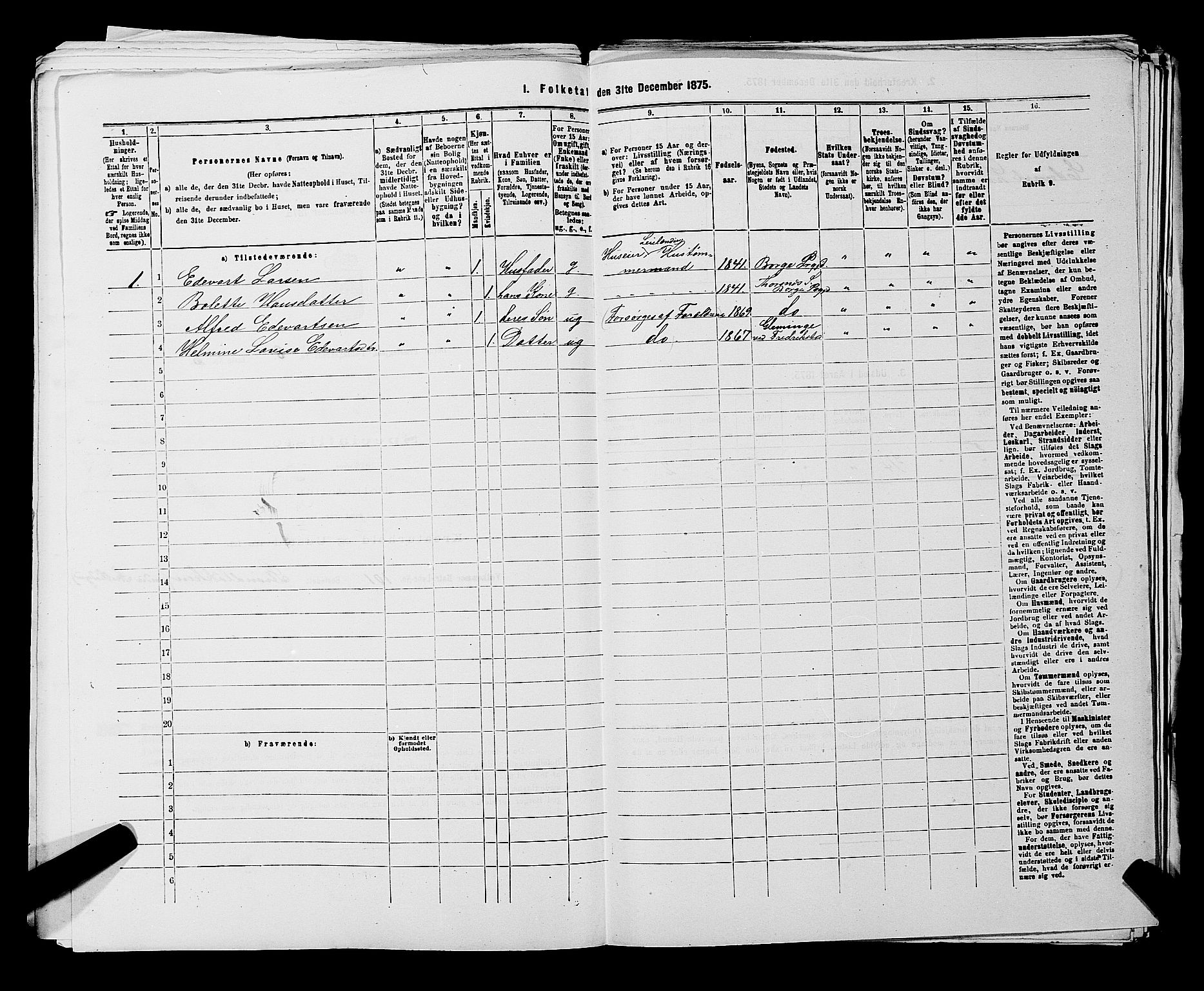 RA, Folketelling 1875 for 0113P Borge prestegjeld, 1875, s. 1115