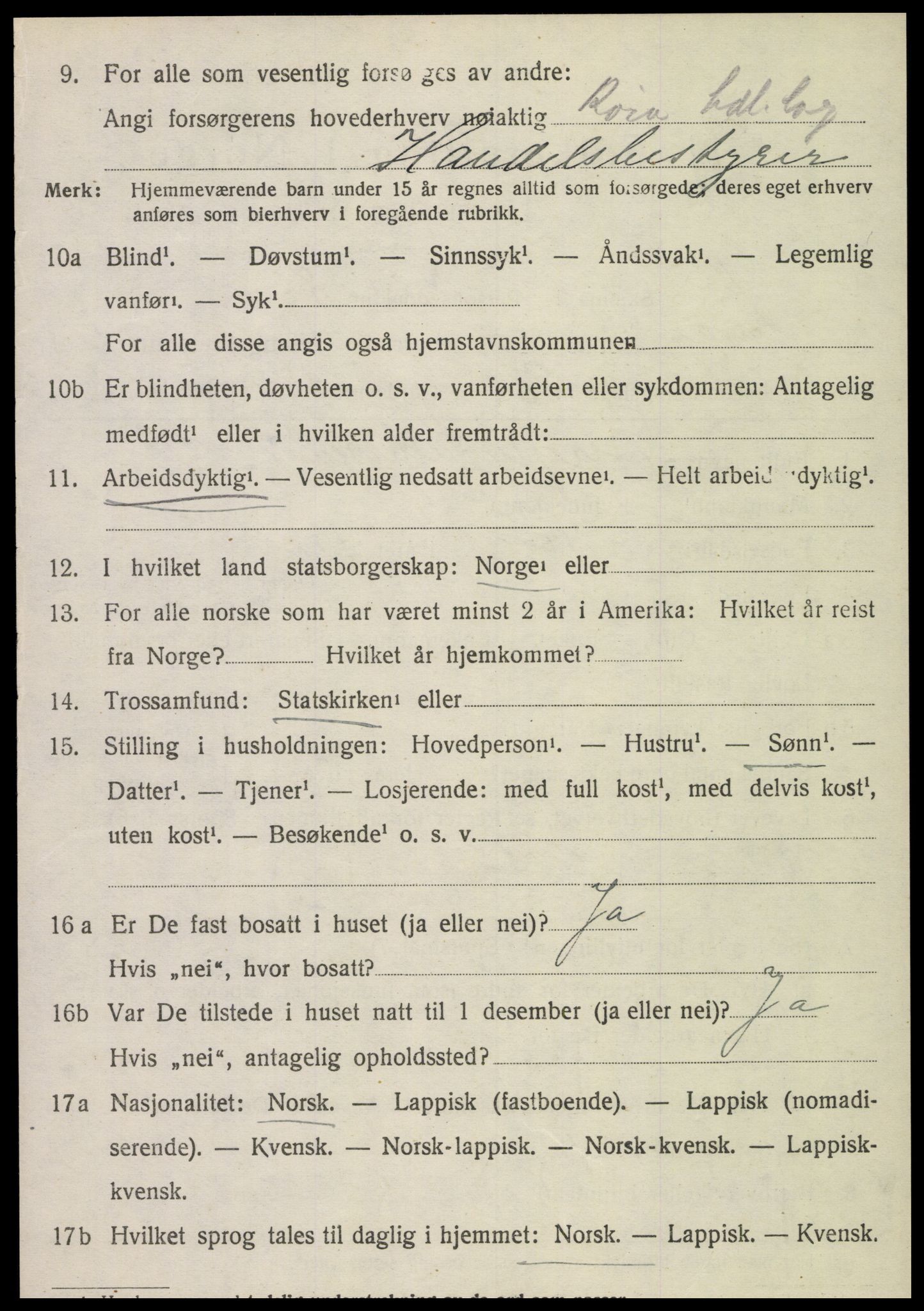 SAT, Folketelling 1920 for 1730 Røra herred, 1920, s. 1462