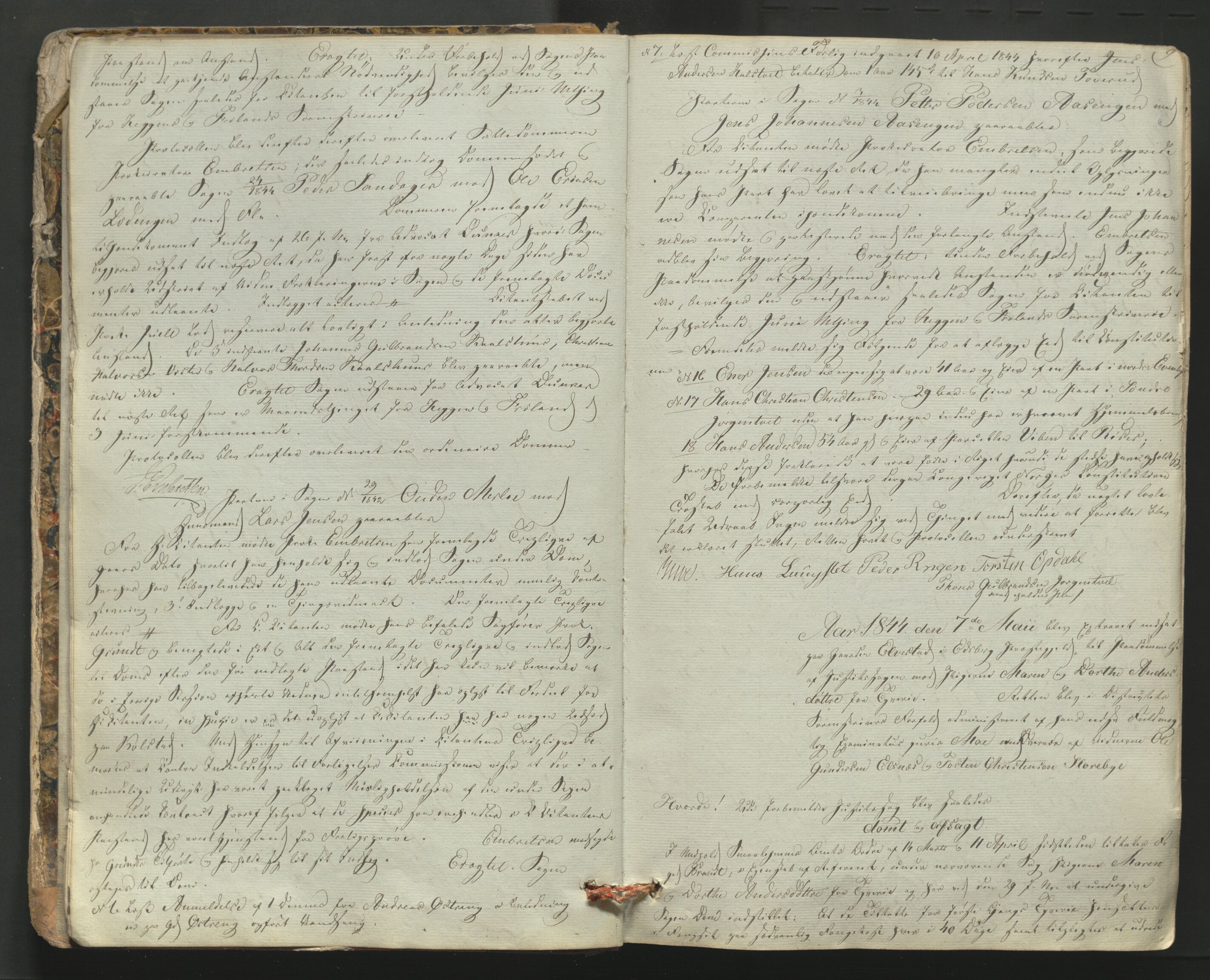 Heggen og Frøland sorenskriveri I, AV/SAO-A-11556/F/Fb/L0051: Tingbok, 1844-1851, s. 8b-9a