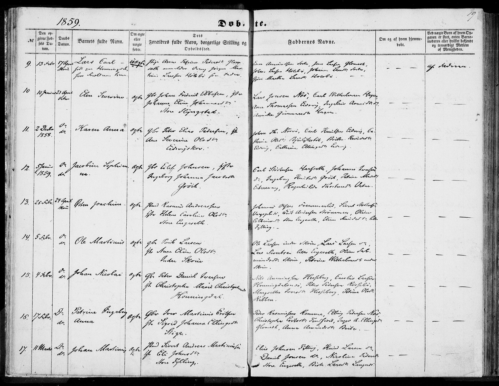 Ministerialprotokoller, klokkerbøker og fødselsregistre - Møre og Romsdal, AV/SAT-A-1454/524/L0354: Ministerialbok nr. 524A06, 1857-1863, s. 19