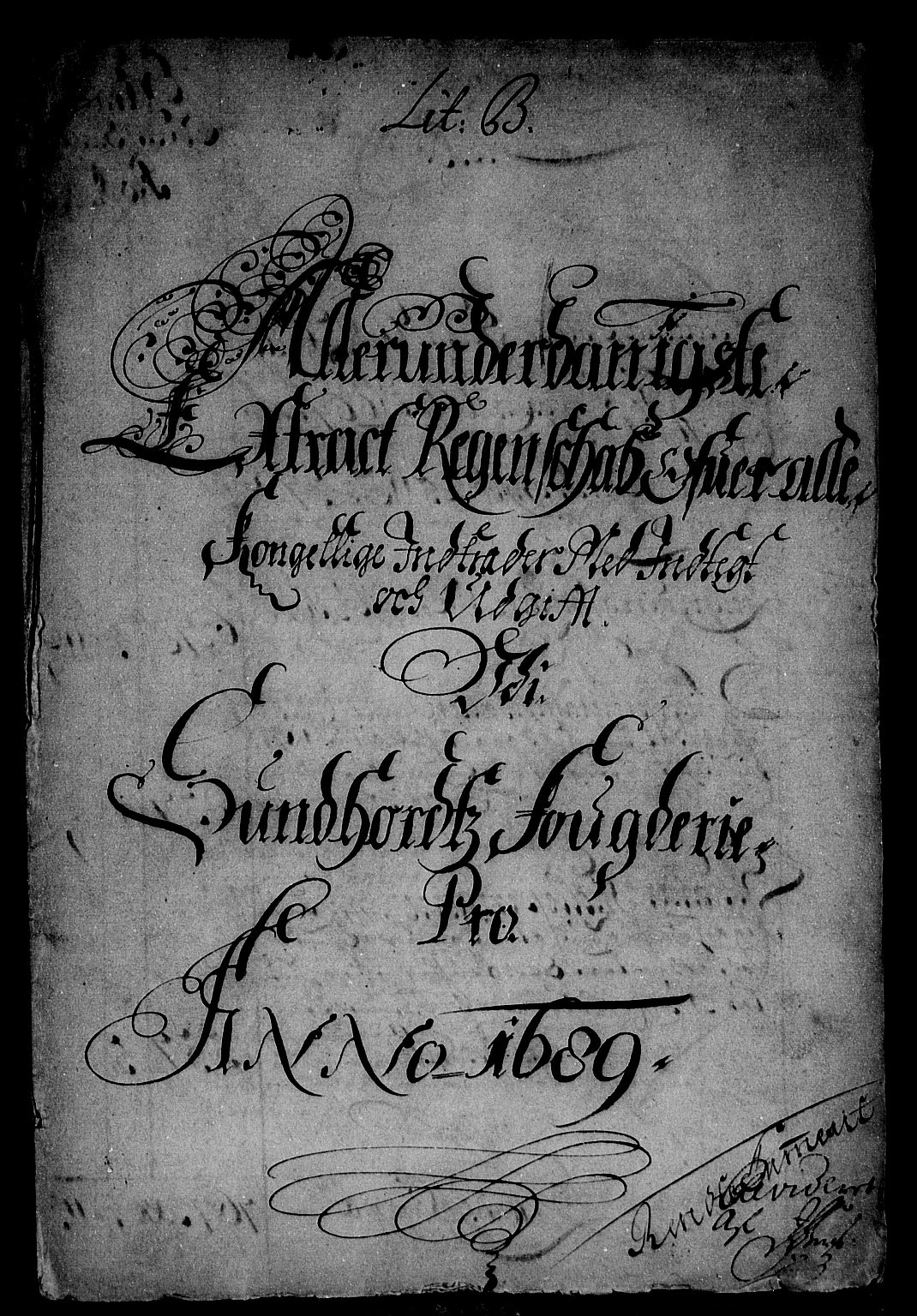 Rentekammeret inntil 1814, Reviderte regnskaper, Stiftamtstueregnskaper, Bergen stiftamt, AV/RA-EA-6043/R/Rc/L0090: Bergen stiftamt, 1689