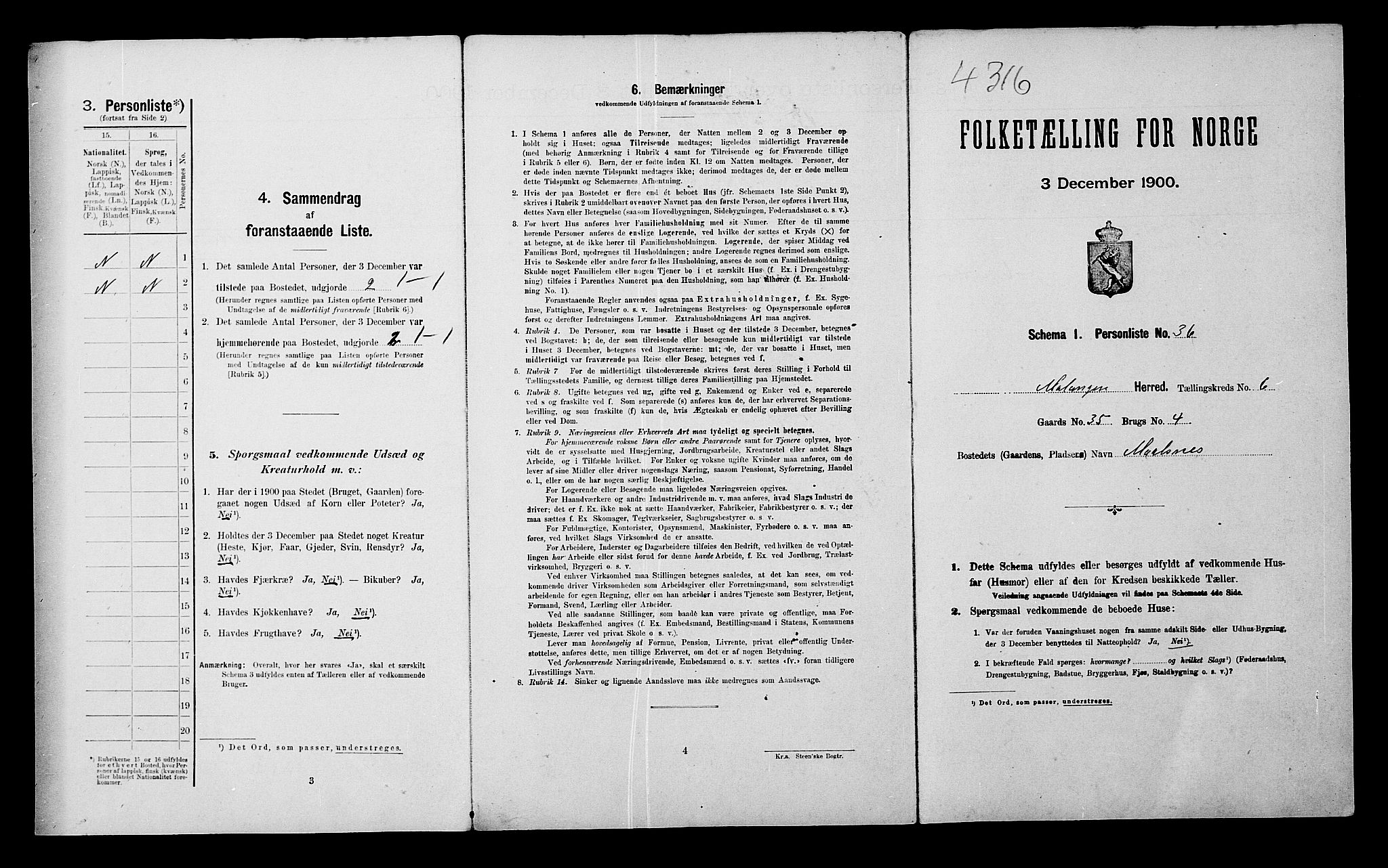 SATØ, Folketelling 1900 for 1932 Malangen herred, 1900, s. 459