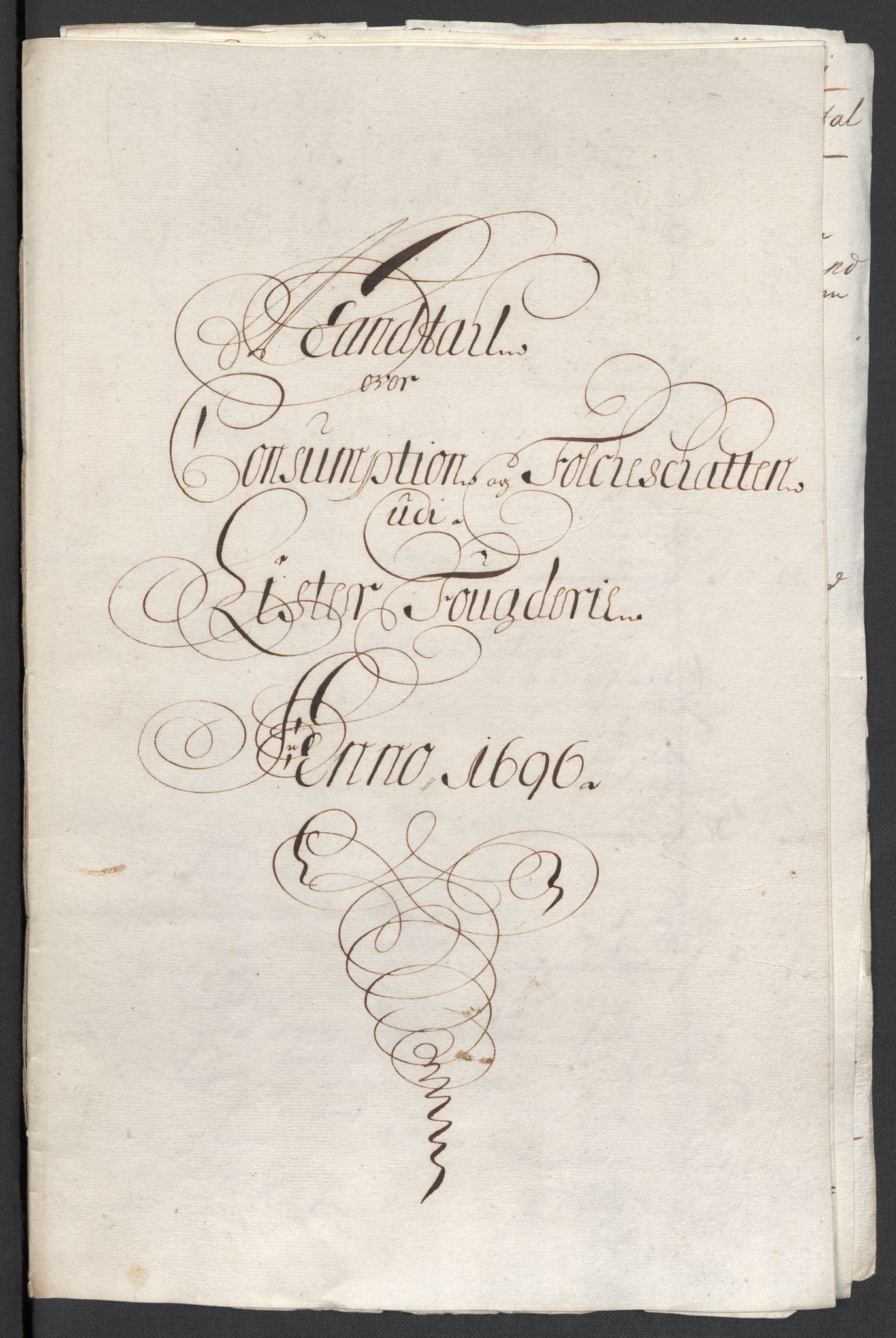 Rentekammeret inntil 1814, Reviderte regnskaper, Fogderegnskap, RA/EA-4092/R43/L2546: Fogderegnskap Lista og Mandal, 1696-1697, s. 64