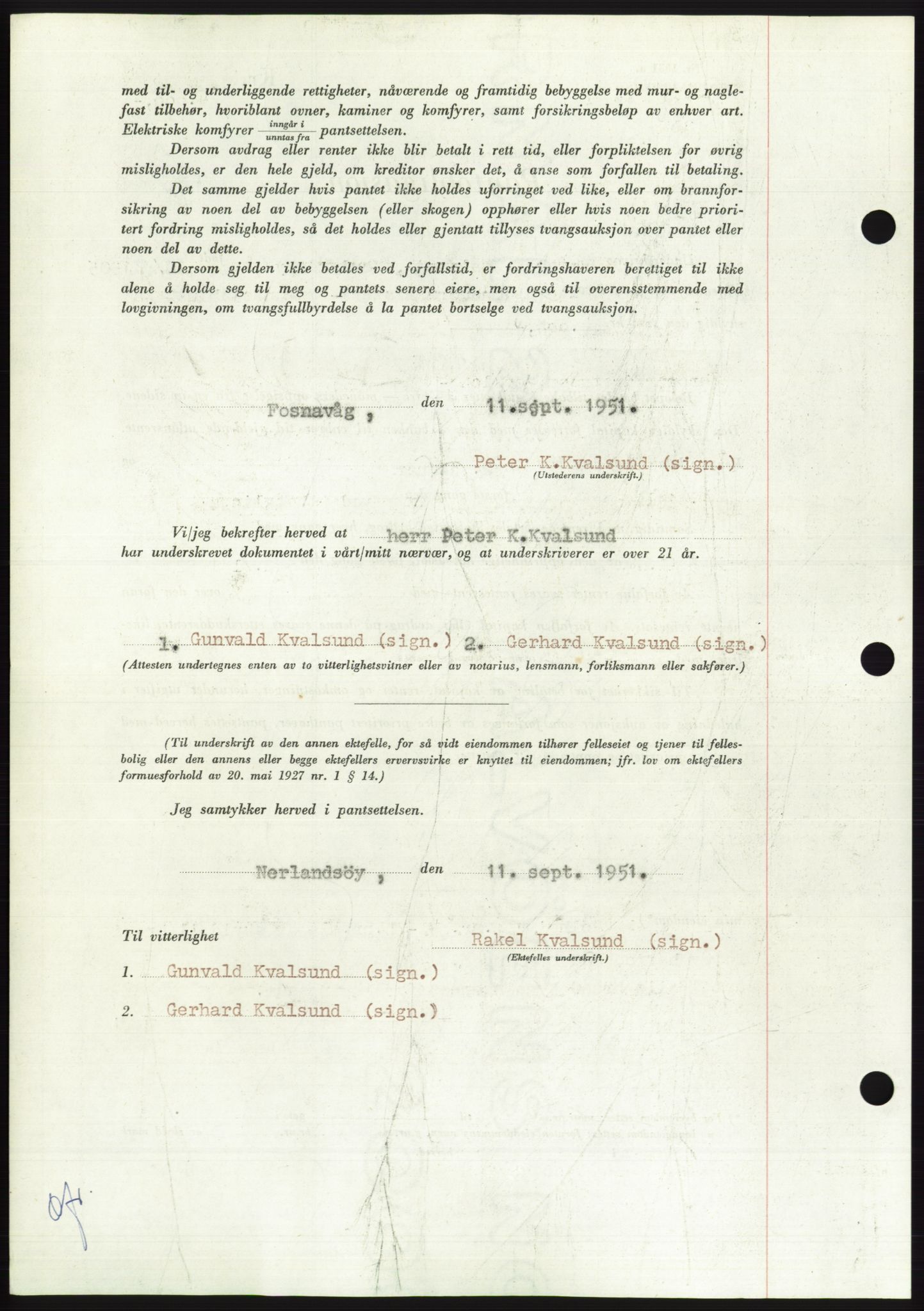 Søre Sunnmøre sorenskriveri, AV/SAT-A-4122/1/2/2C/L0120: Pantebok nr. 8B, 1951-1951, Dagboknr: 1680/1951