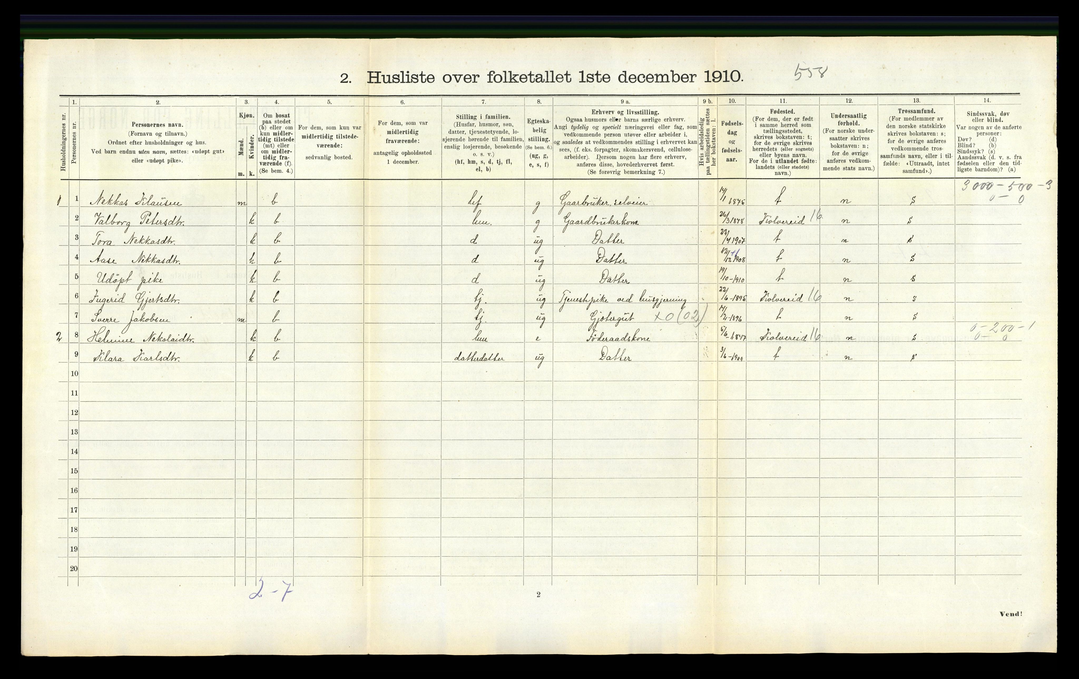 RA, Folketelling 1910 for 1753 Foldereid herred, 1910, s. 229