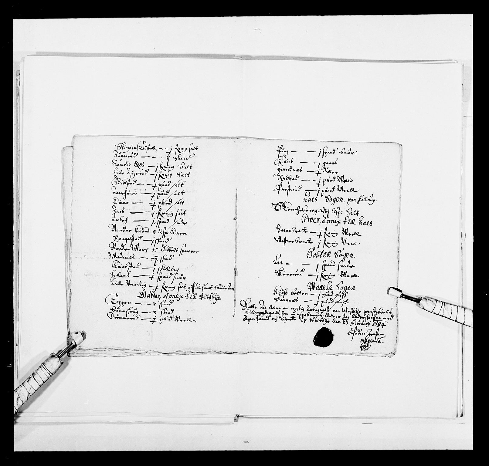 Stattholderembetet 1572-1771, RA/EA-2870/Ek/L0030/0001: Jordebøker 1633-1658: / Kirke- og prestebolsgods i Akershus len, 1654, s. 247