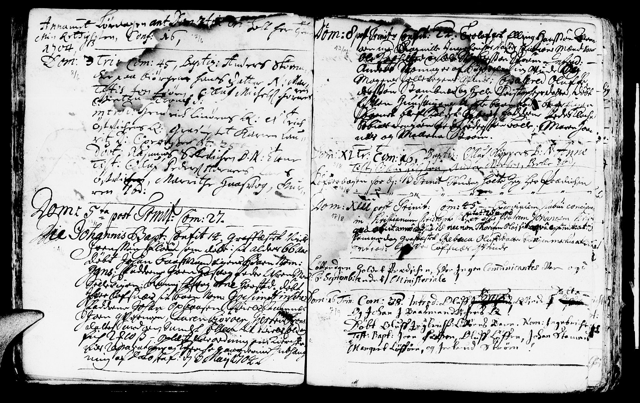Ministerialprotokoller, klokkerbøker og fødselsregistre - Nord-Trøndelag, AV/SAT-A-1458/771/L0594: Ministerialbok nr. 771A01, 1689-1738