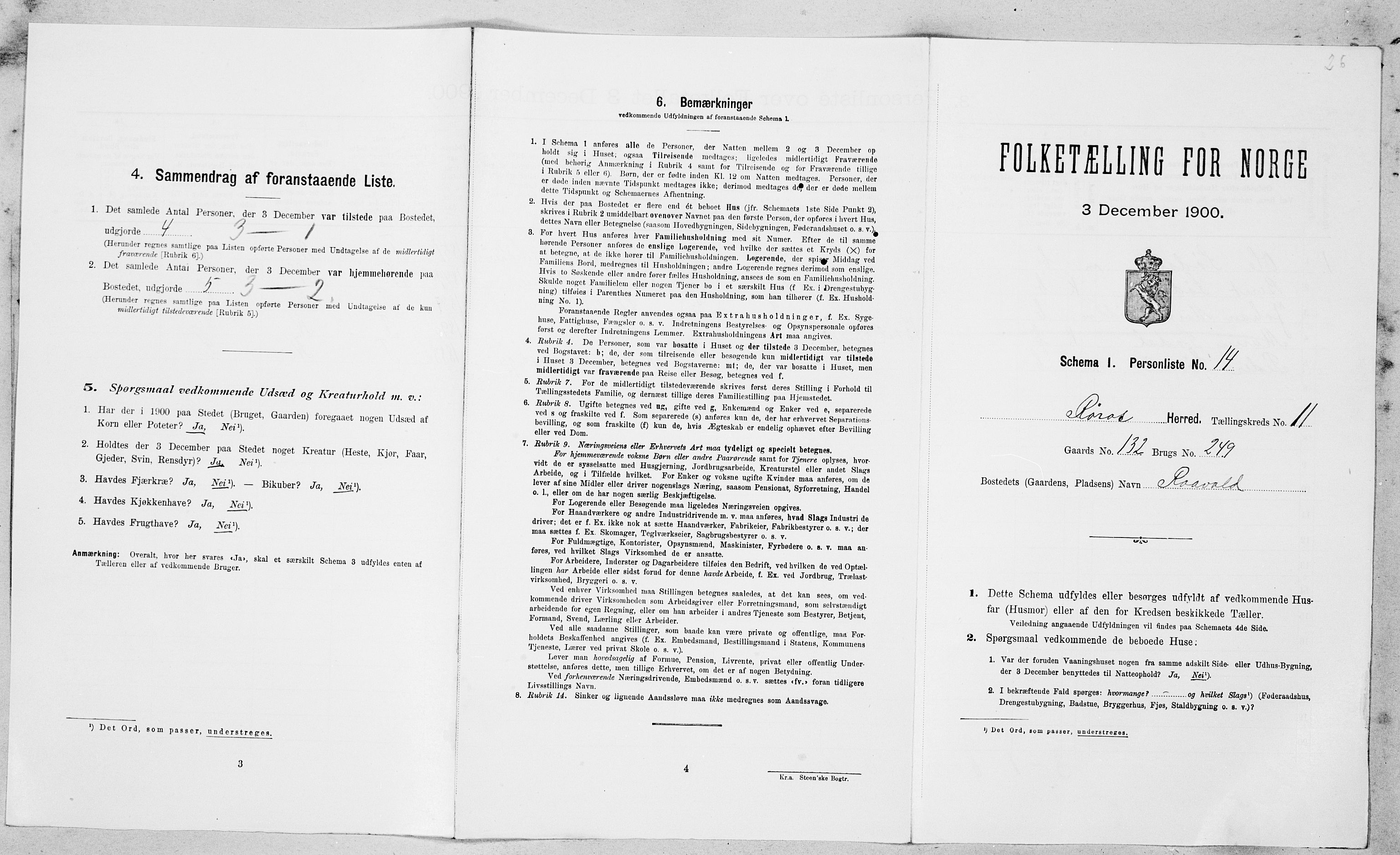 SAT, Folketelling 1900 for 1640 Røros herred, 1900, s. 1170