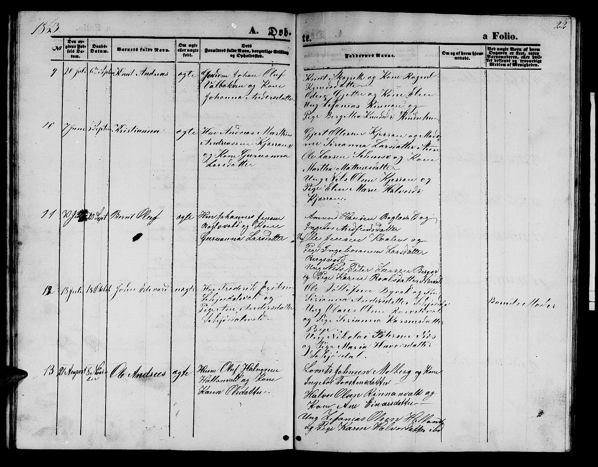 Ministerialprotokoller, klokkerbøker og fødselsregistre - Nord-Trøndelag, SAT/A-1458/726/L0270: Klokkerbok nr. 726C01, 1858-1868, s. 22