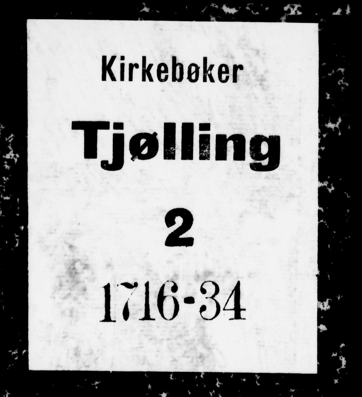 Tjølling kirkebøker, AV/SAKO-A-60/F/Fa/L0002: Ministerialbok nr. 2, 1716-1734