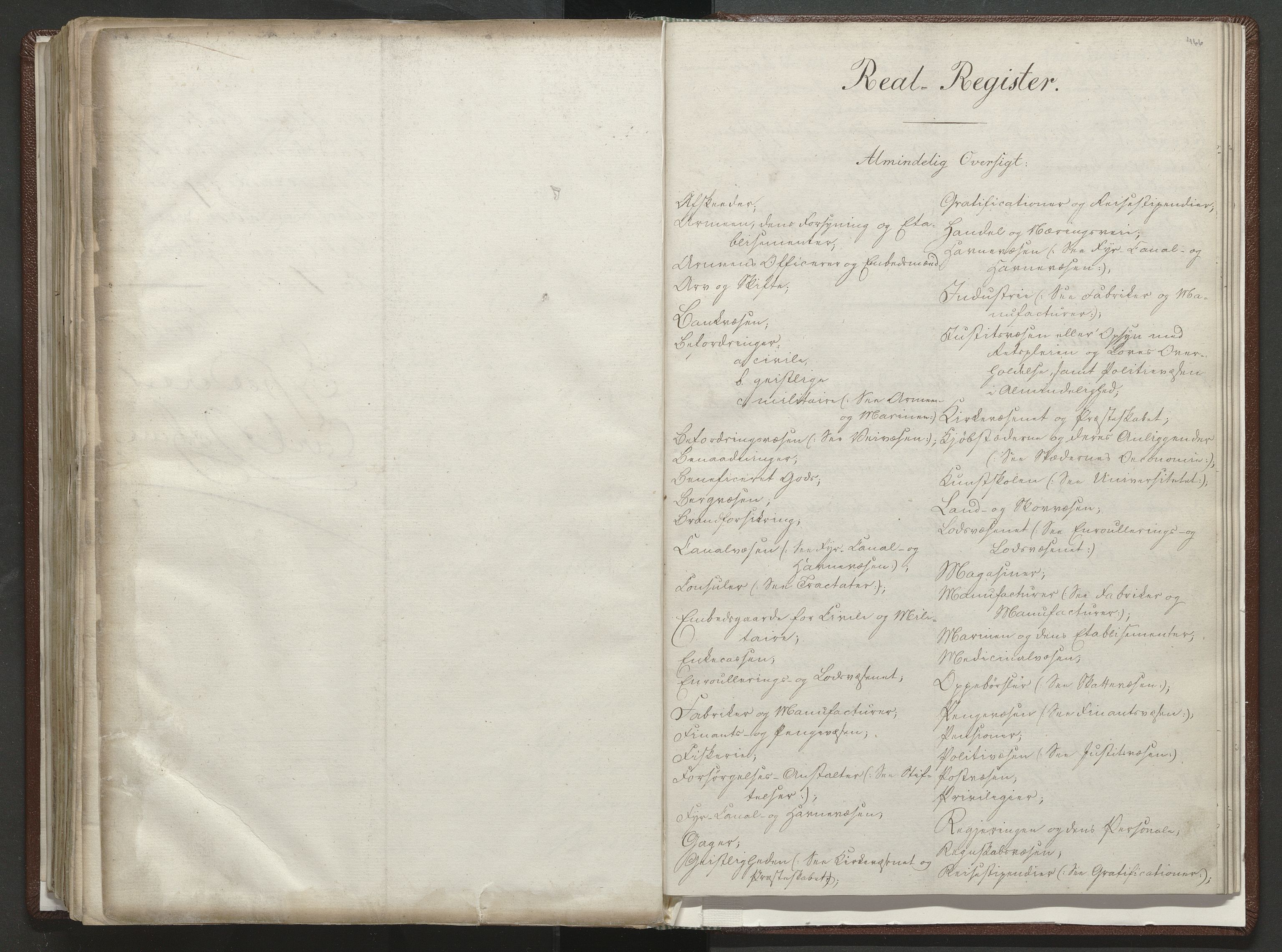 Statsrådssekretariatet, AV/RA-S-1001/A/Ab/L0015: Kgl. res. nr. 1-466 og 6645-6719, 2. halvår III, 1822, s. 466